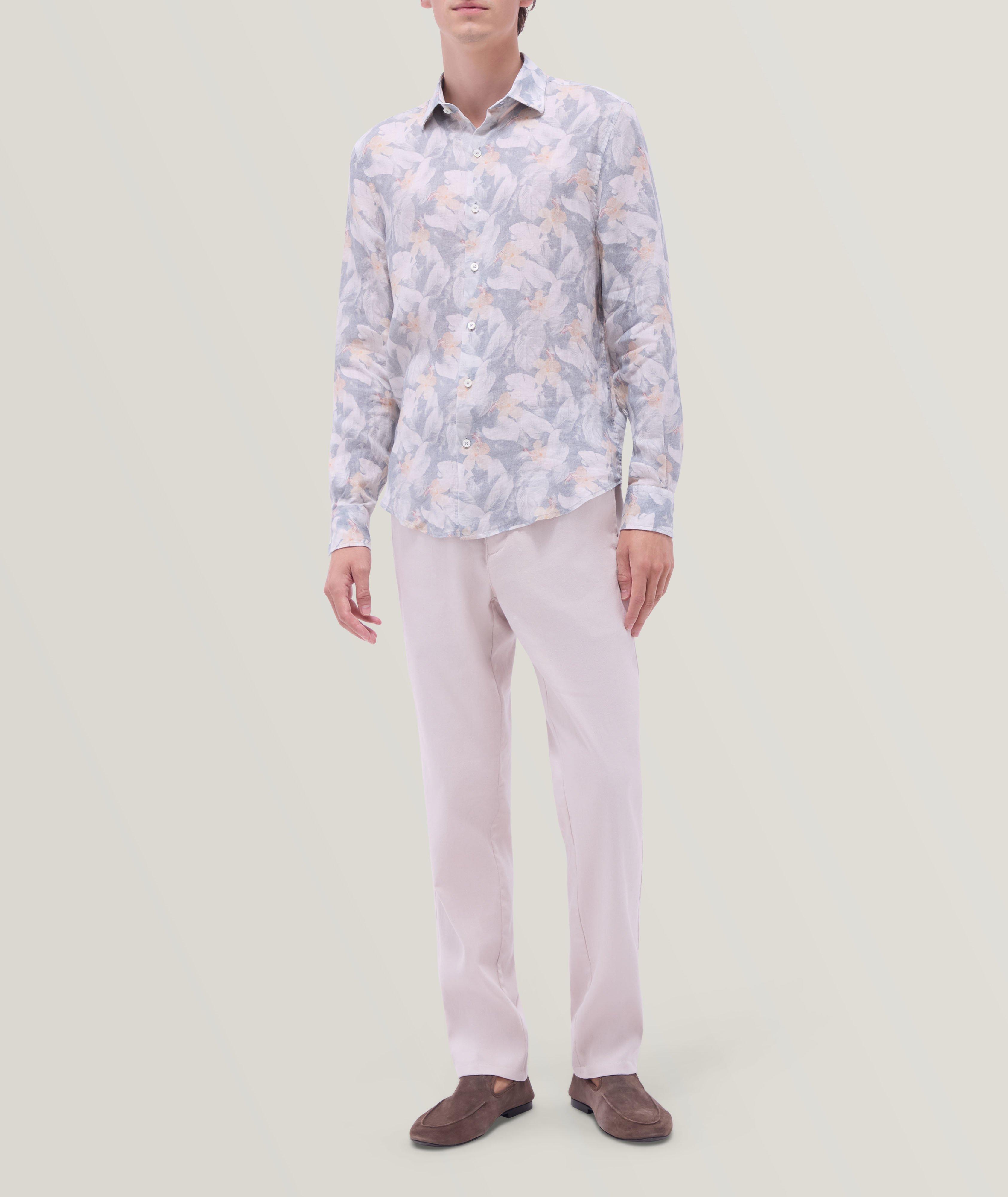 Chemise en lin à motif floral image 7