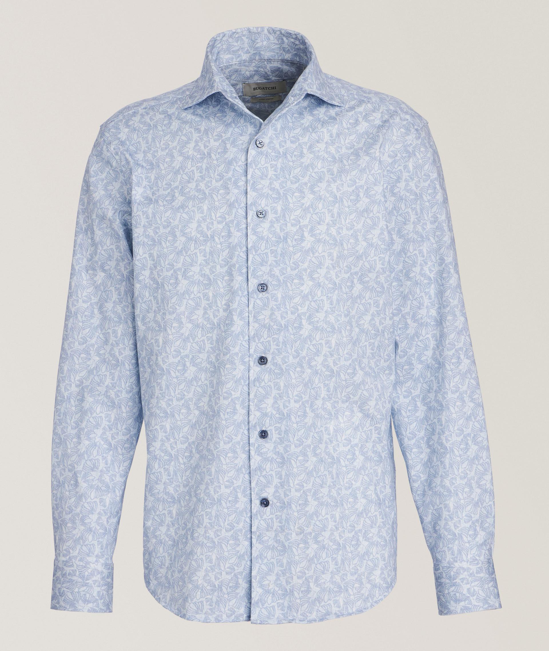 Floral Print Stretch-Cotton Shirt image 0
