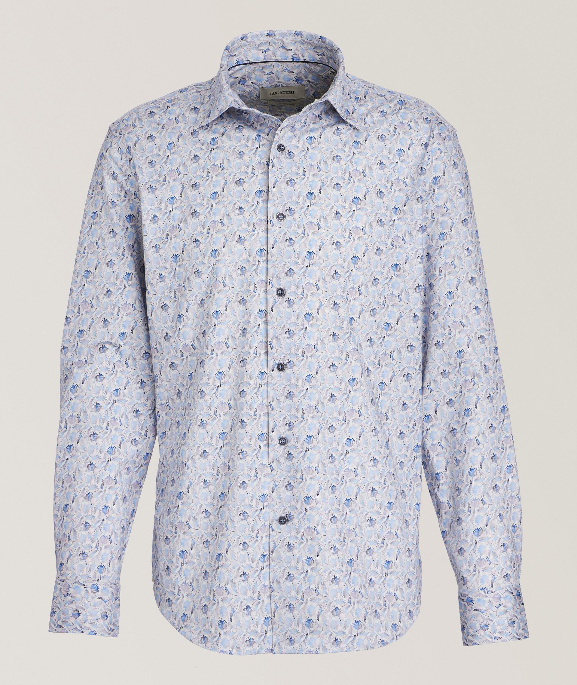 Botanical Print Stretch-Cotton Shirt image 0