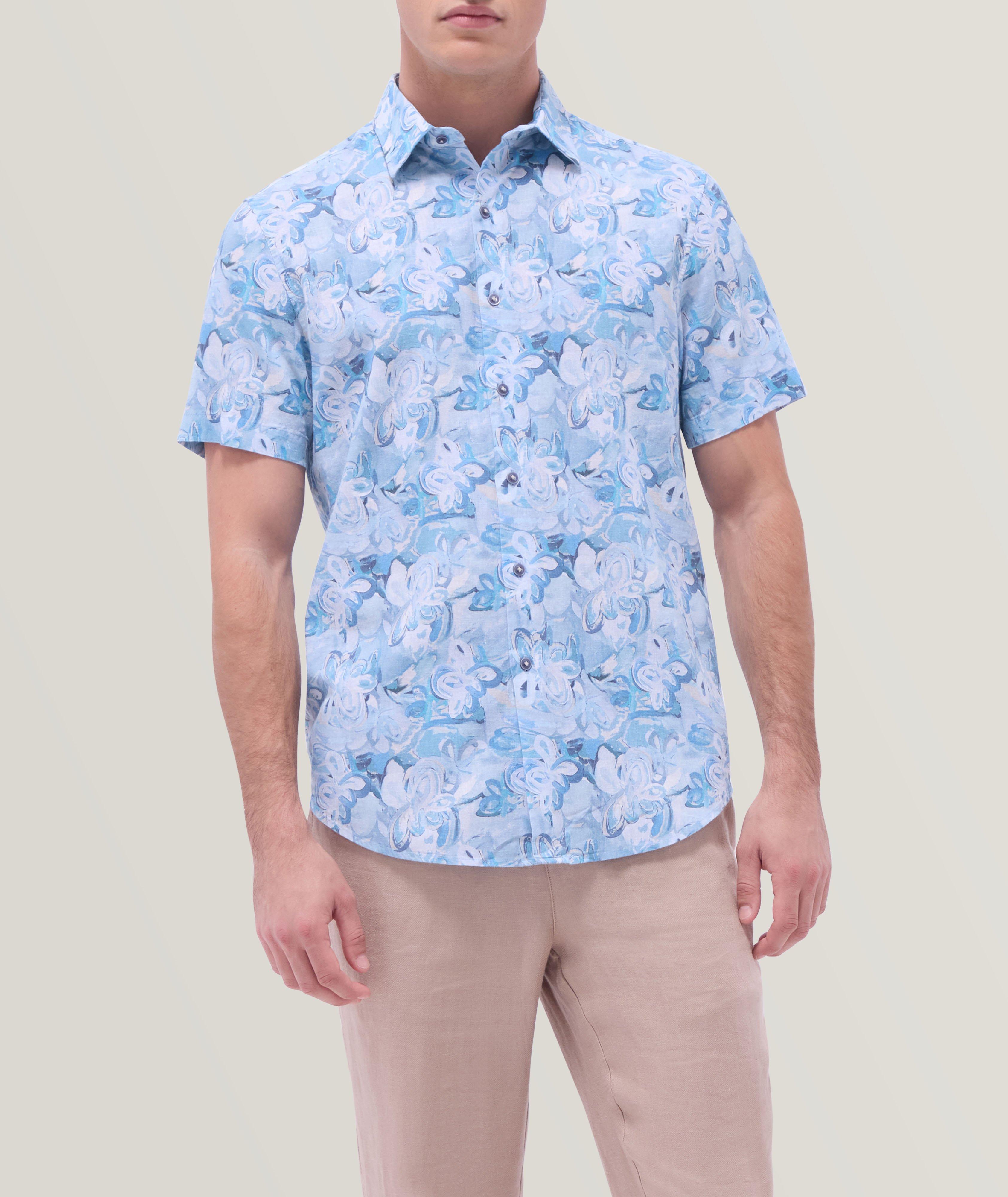 Orson Floral Cotton-Linen Shirt image 1