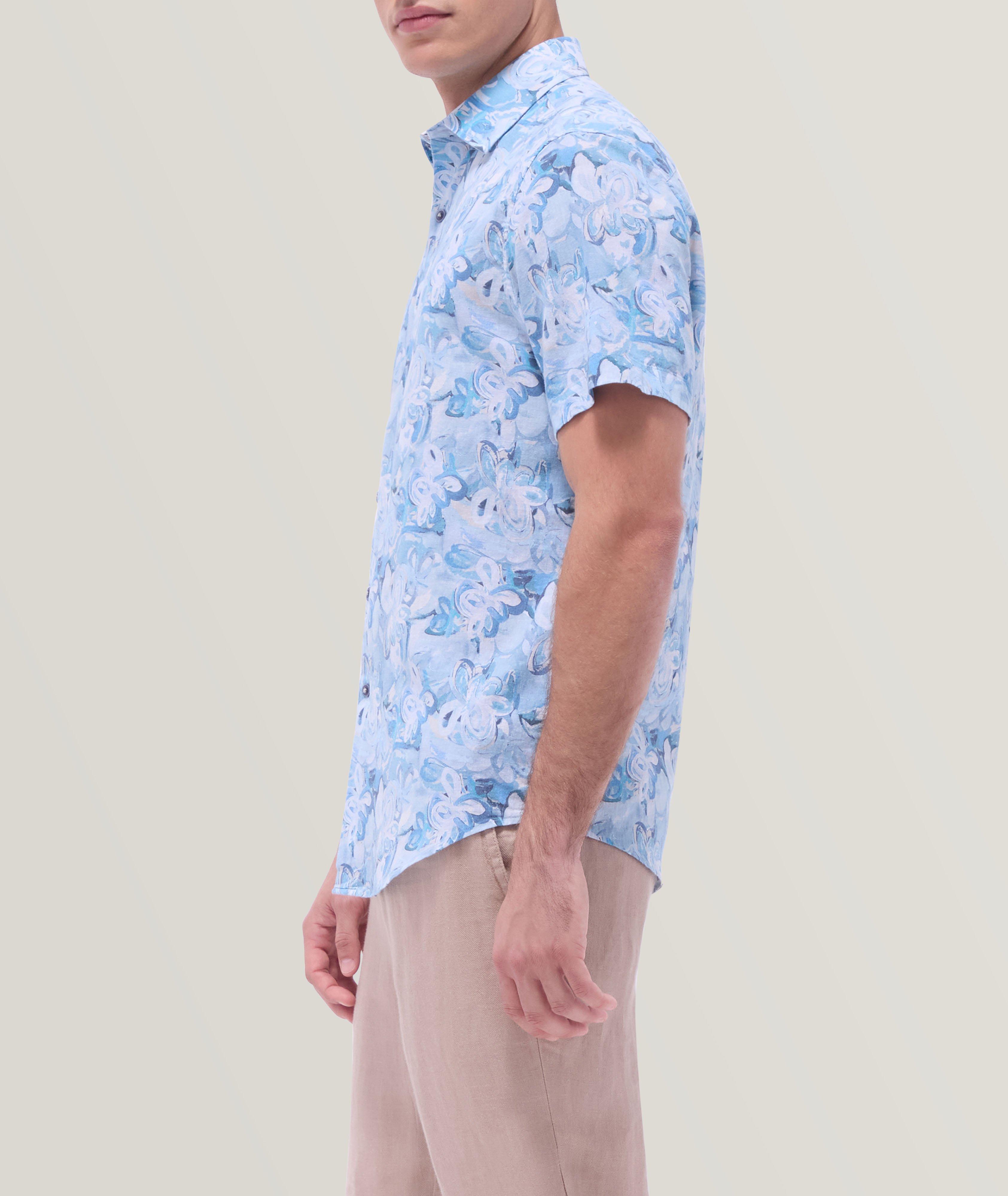 Orson Floral Cotton-Linen Shirt image 3