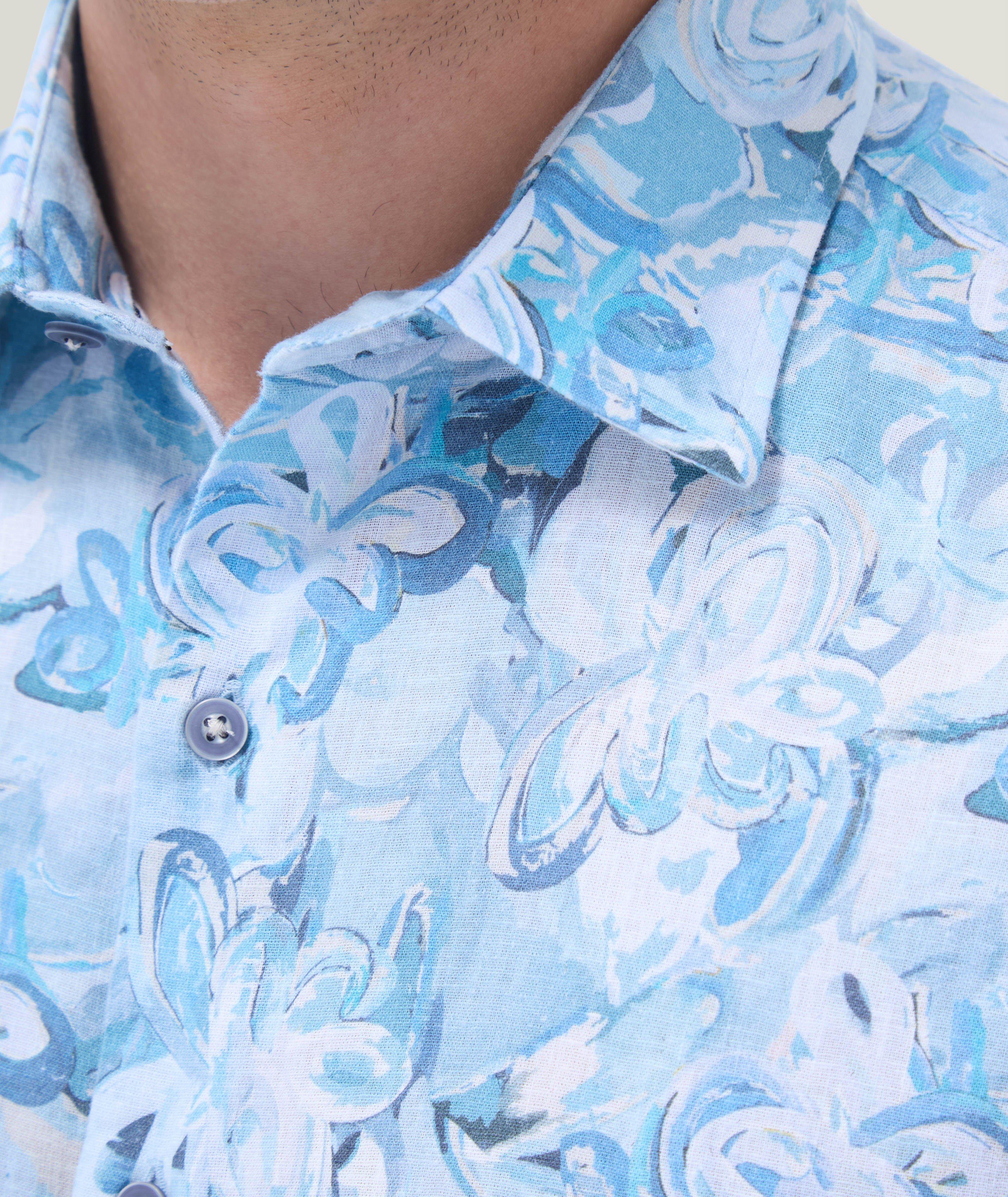 Orson Floral Cotton-Linen Shirt image 4