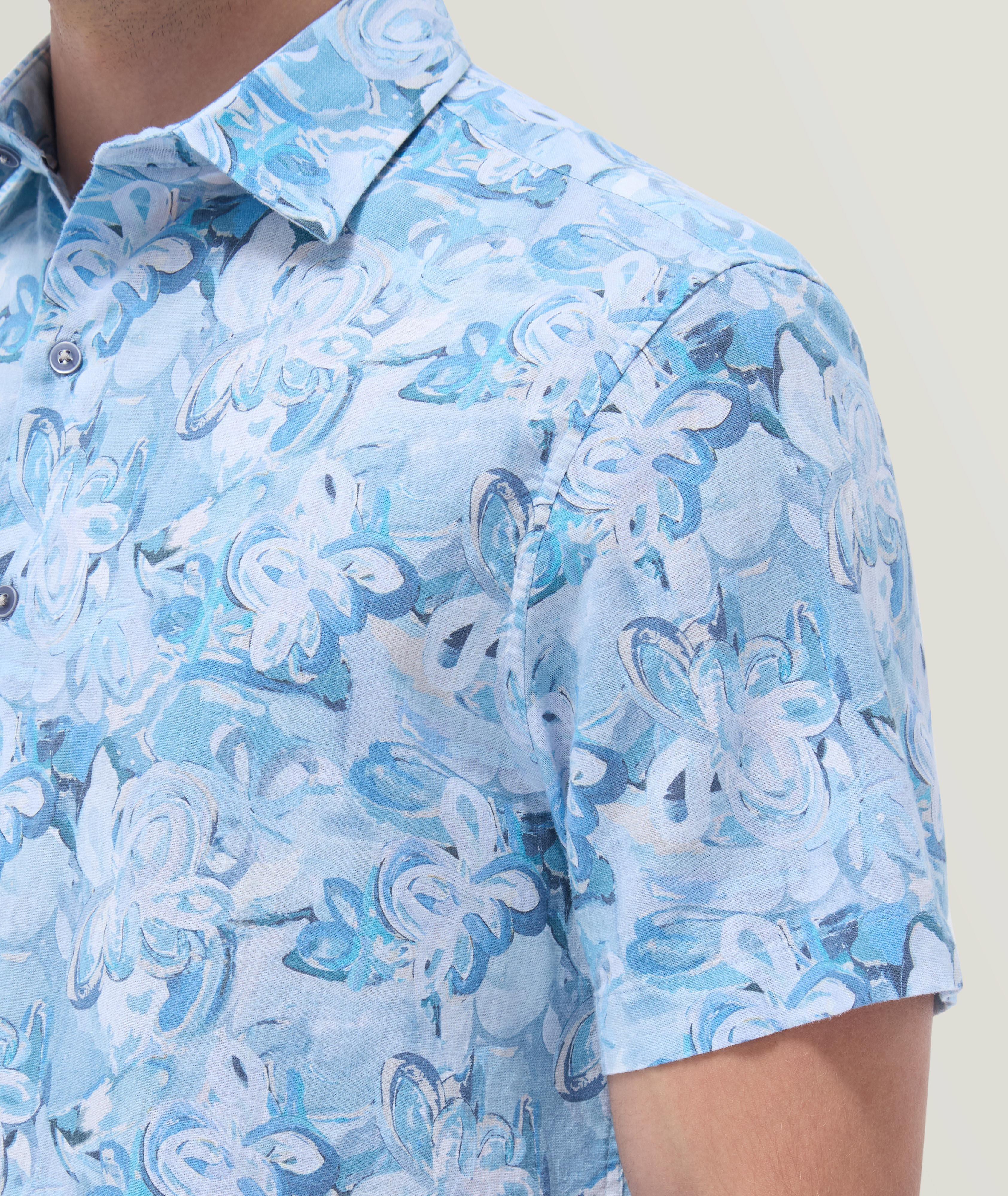 Orson Floral Cotton-Linen Shirt image 6