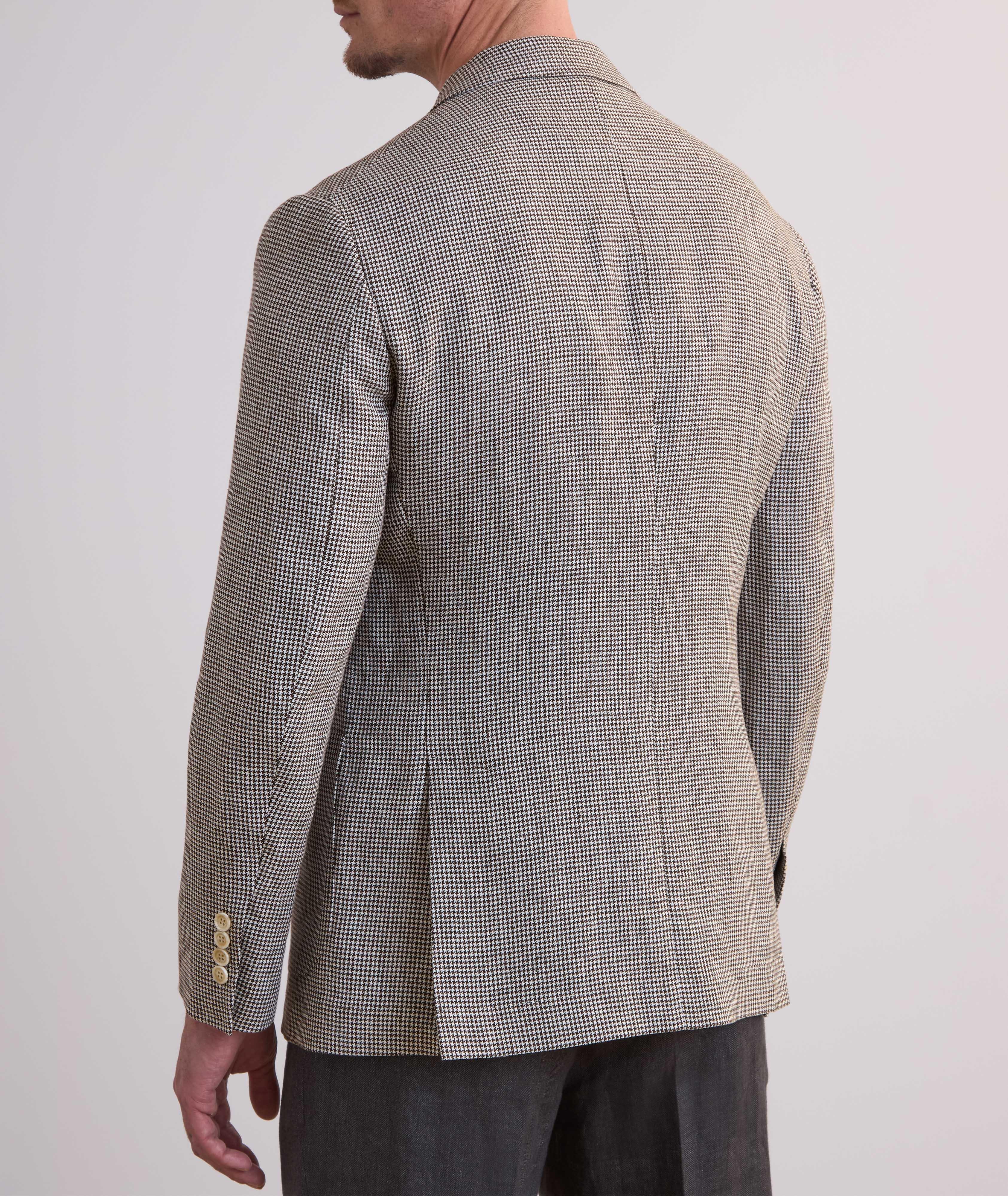 BROWN AND IVORY HOUNDSTOOTH NOTCH SPORT JACKET image 2