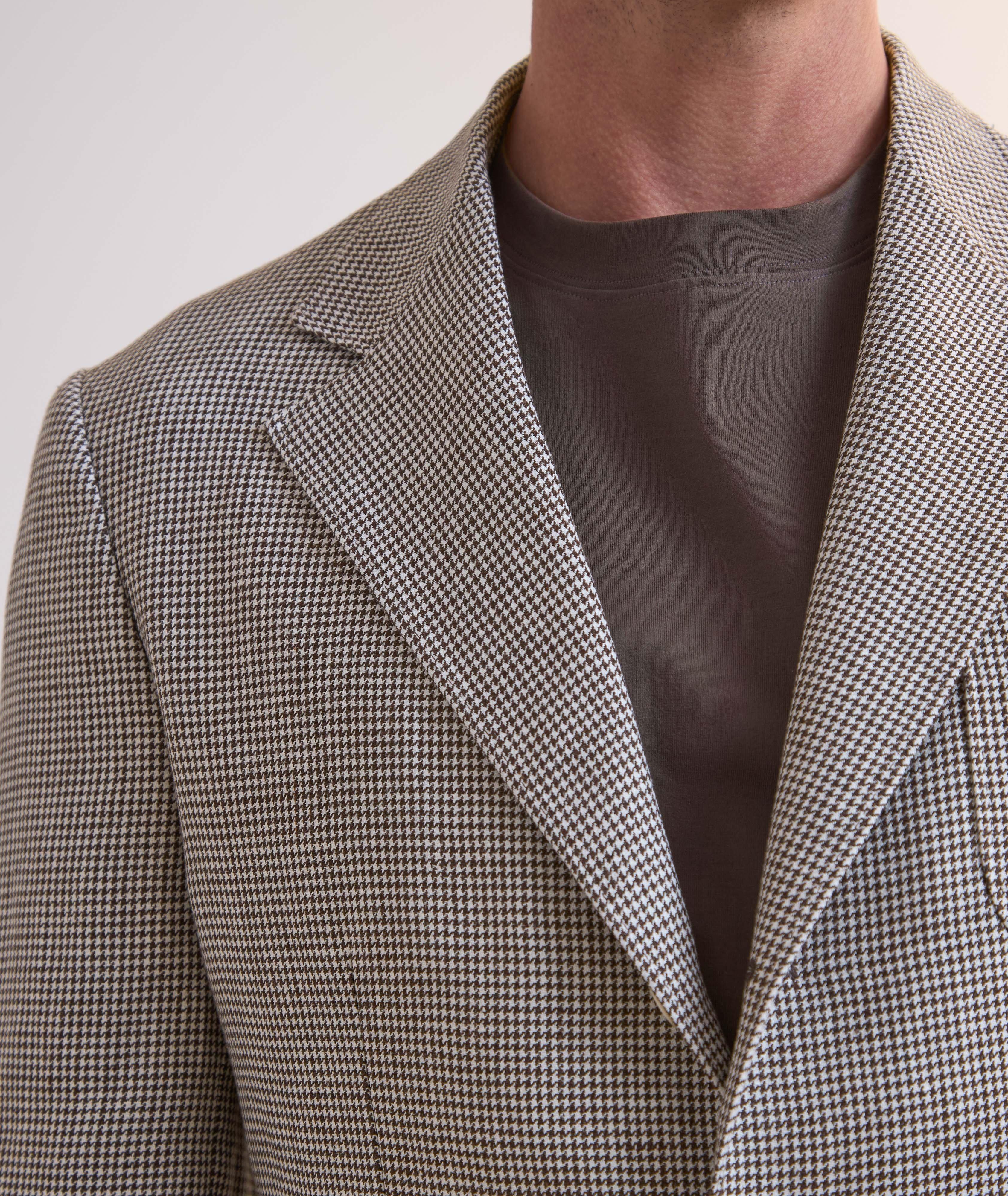 BROWN AND IVORY HOUNDSTOOTH NOTCH SPORT JACKET image 3