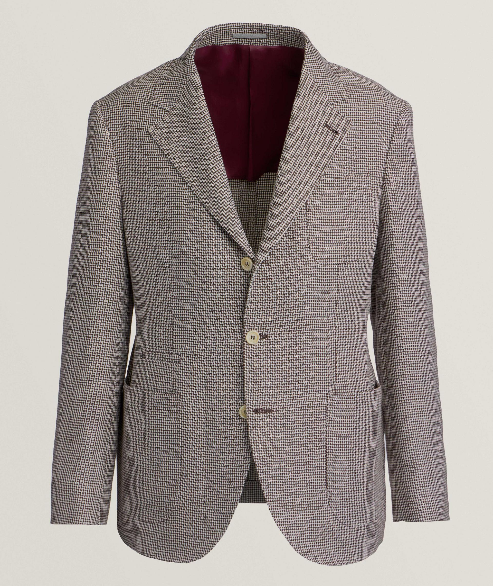 Houndstooth Linen Sport Jacket image 0