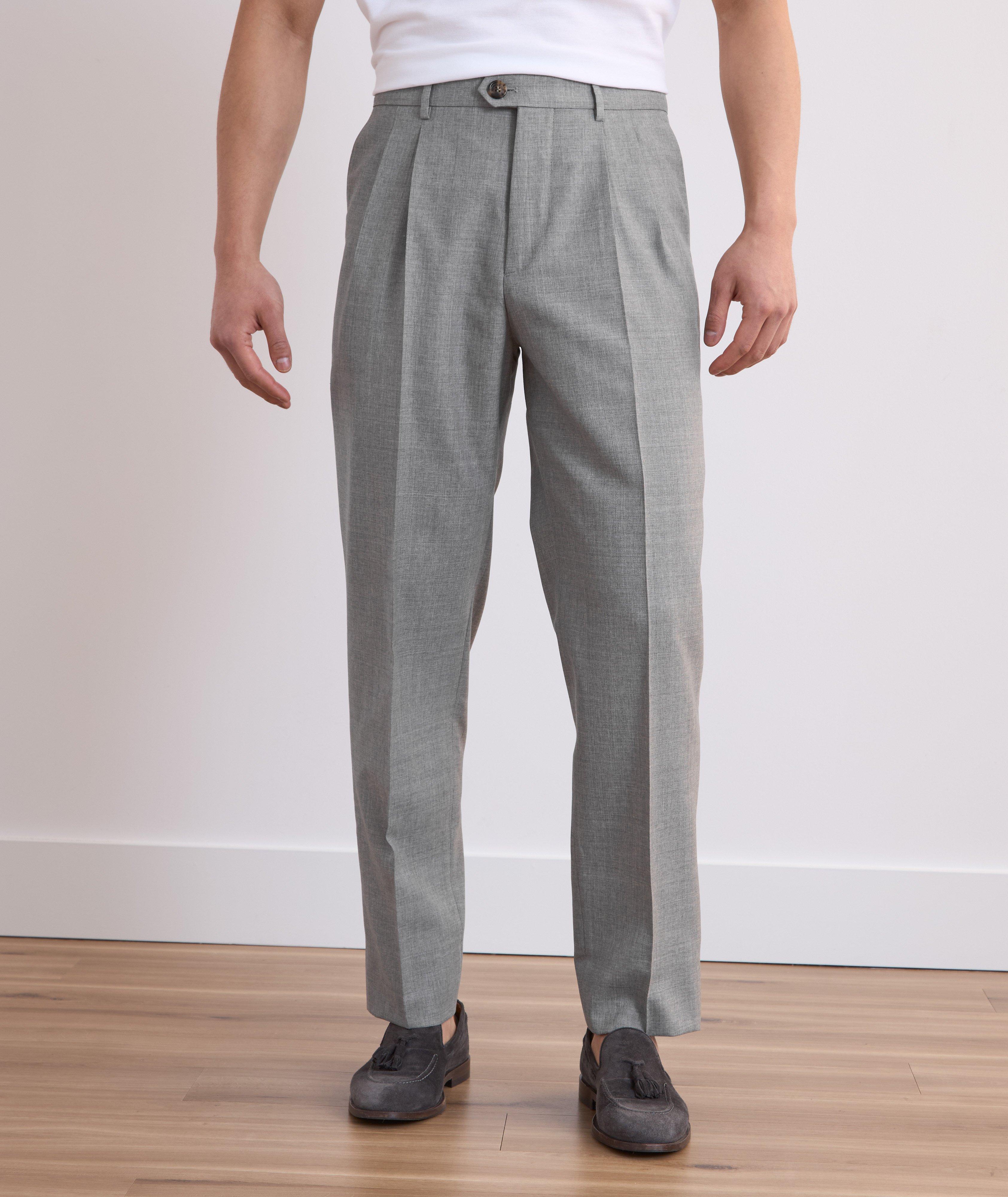 Pantalon en laine de coupe décontractée image 1