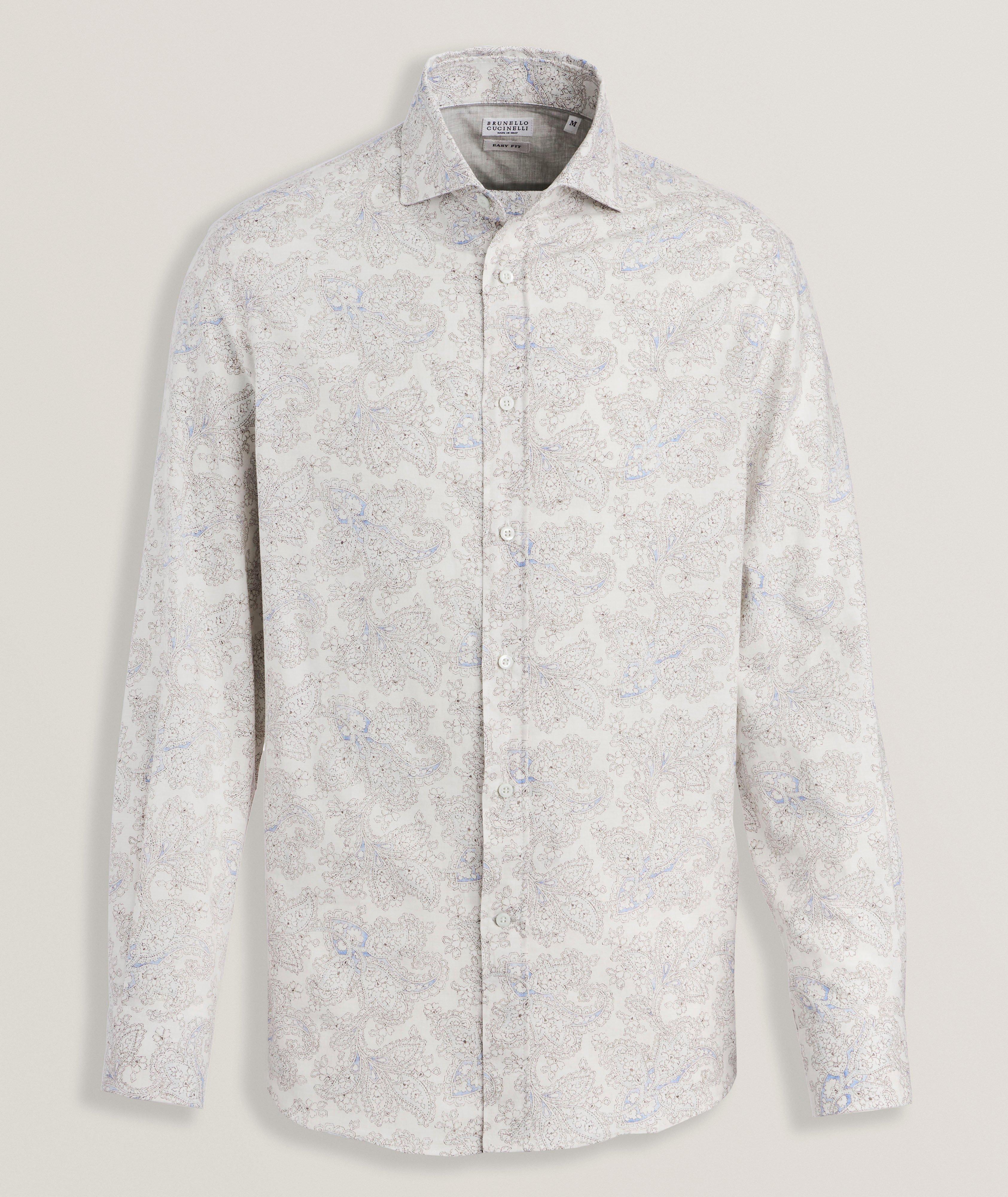 Easy-Fit Paisley Cotton Shirt  image 0