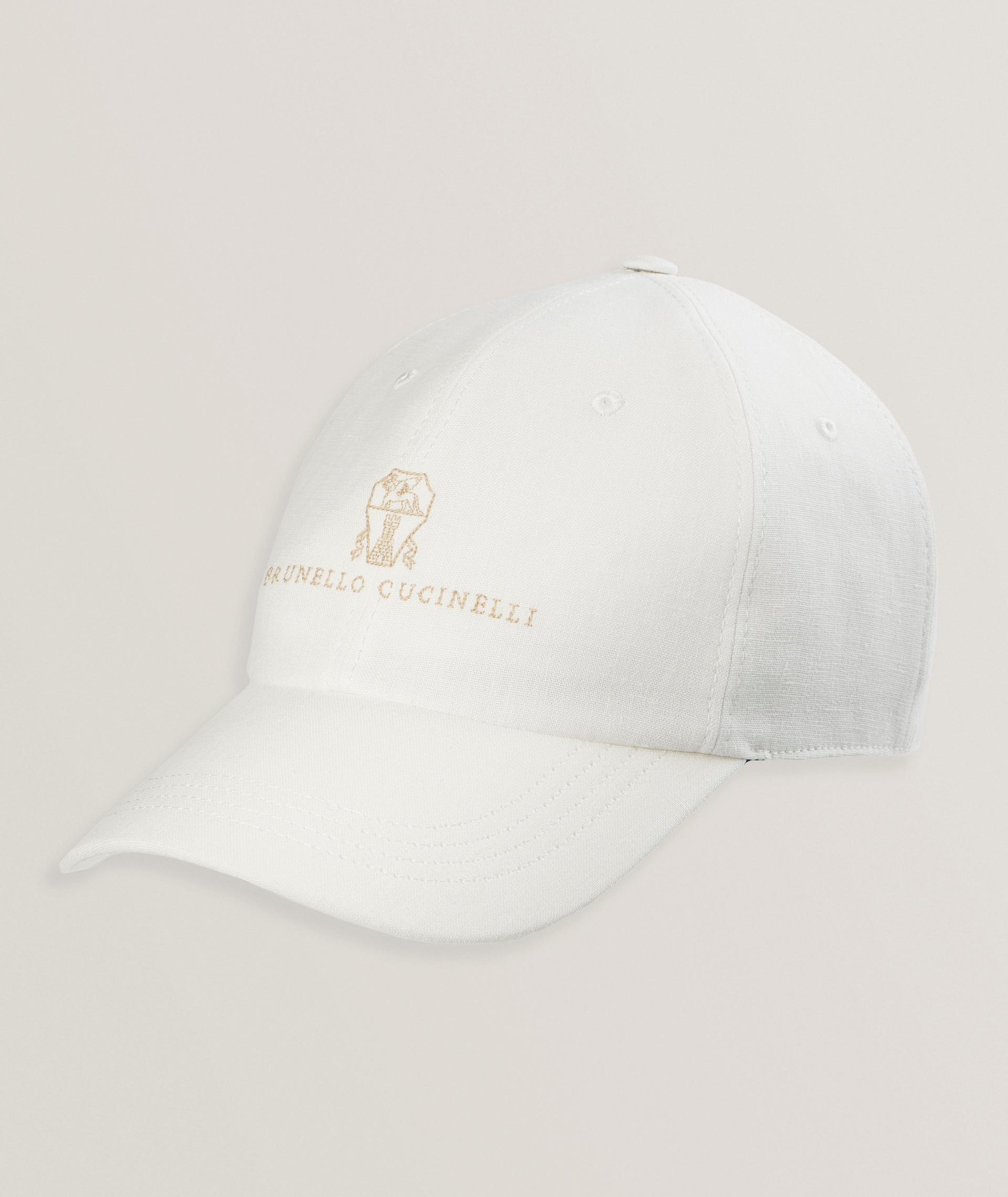 Casquette sport en lin avec logo brodé image 0