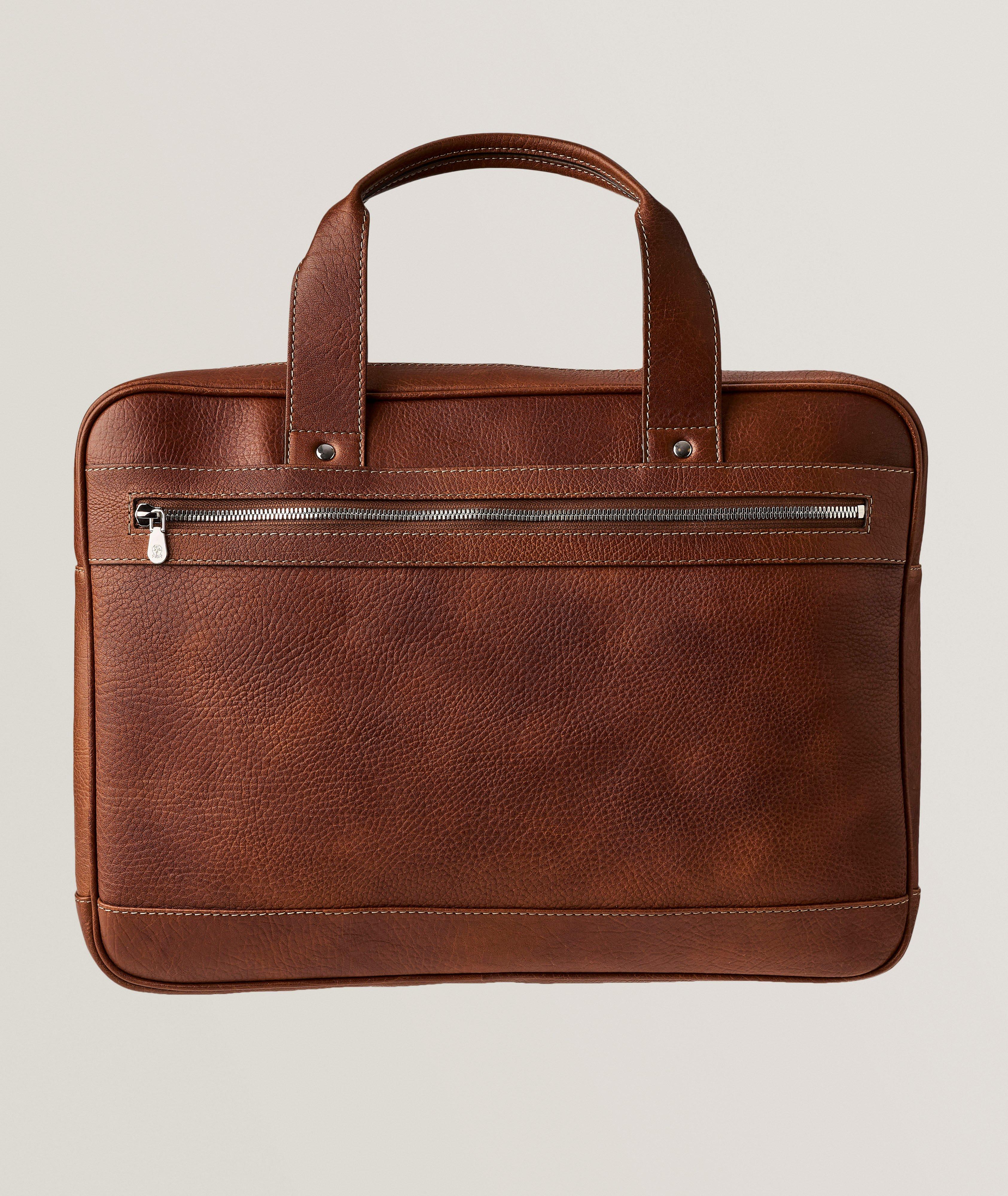 BC COPPER BRN GRAIN LTHR BRIEFCASE image 1