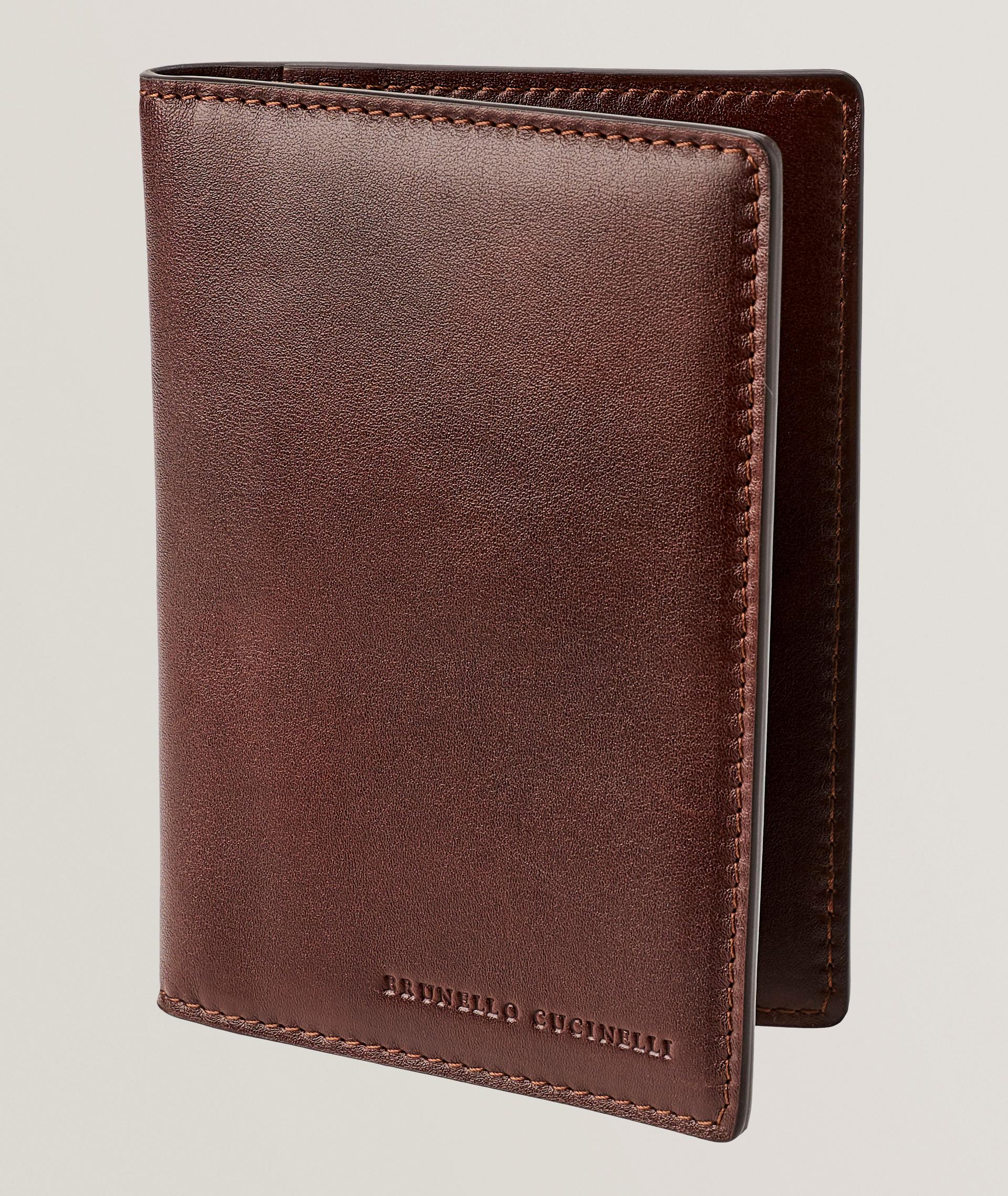 Slim Folding Leather Cardholder  image 0