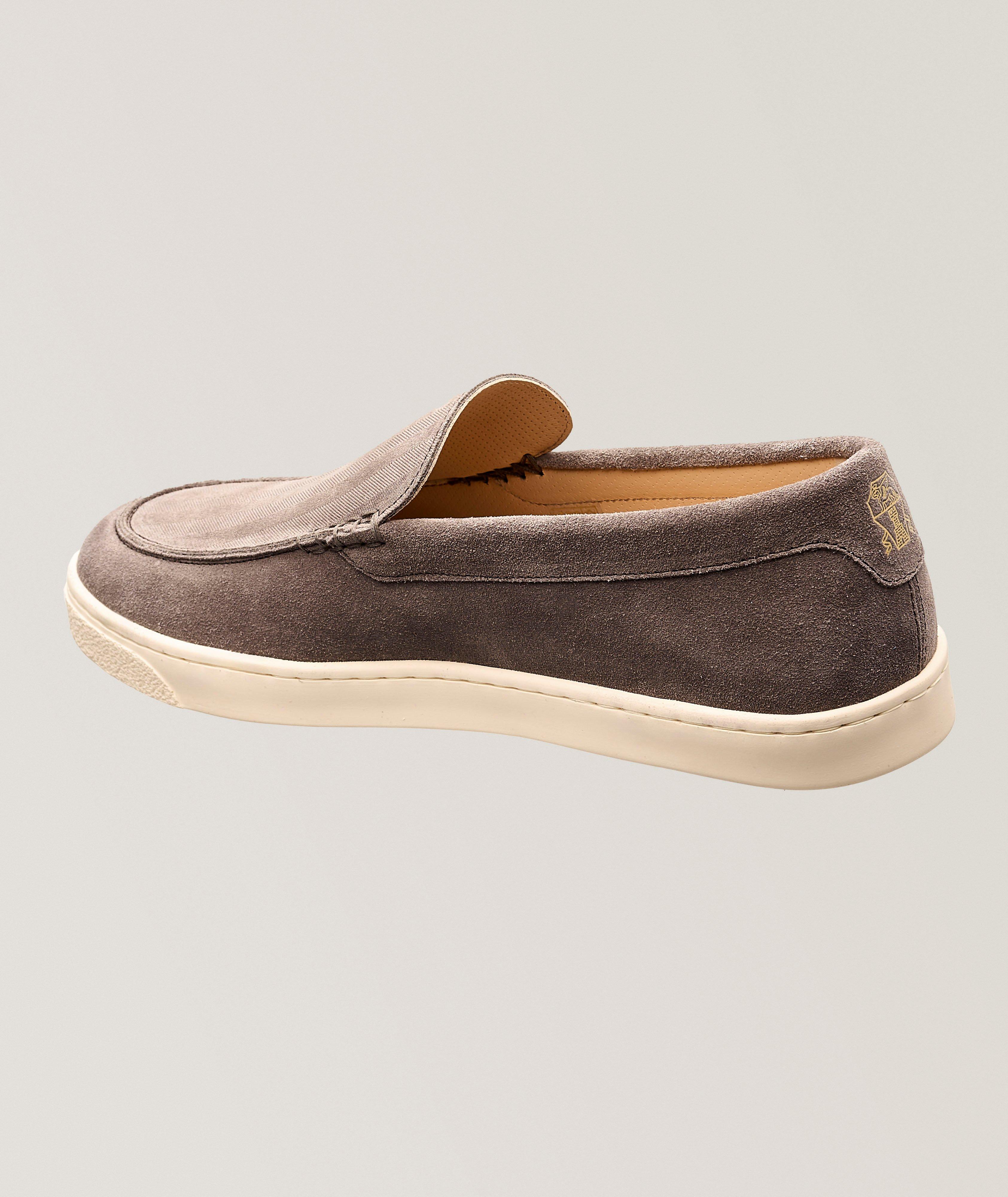 Chevron Hybrid Suede Loafers image 1