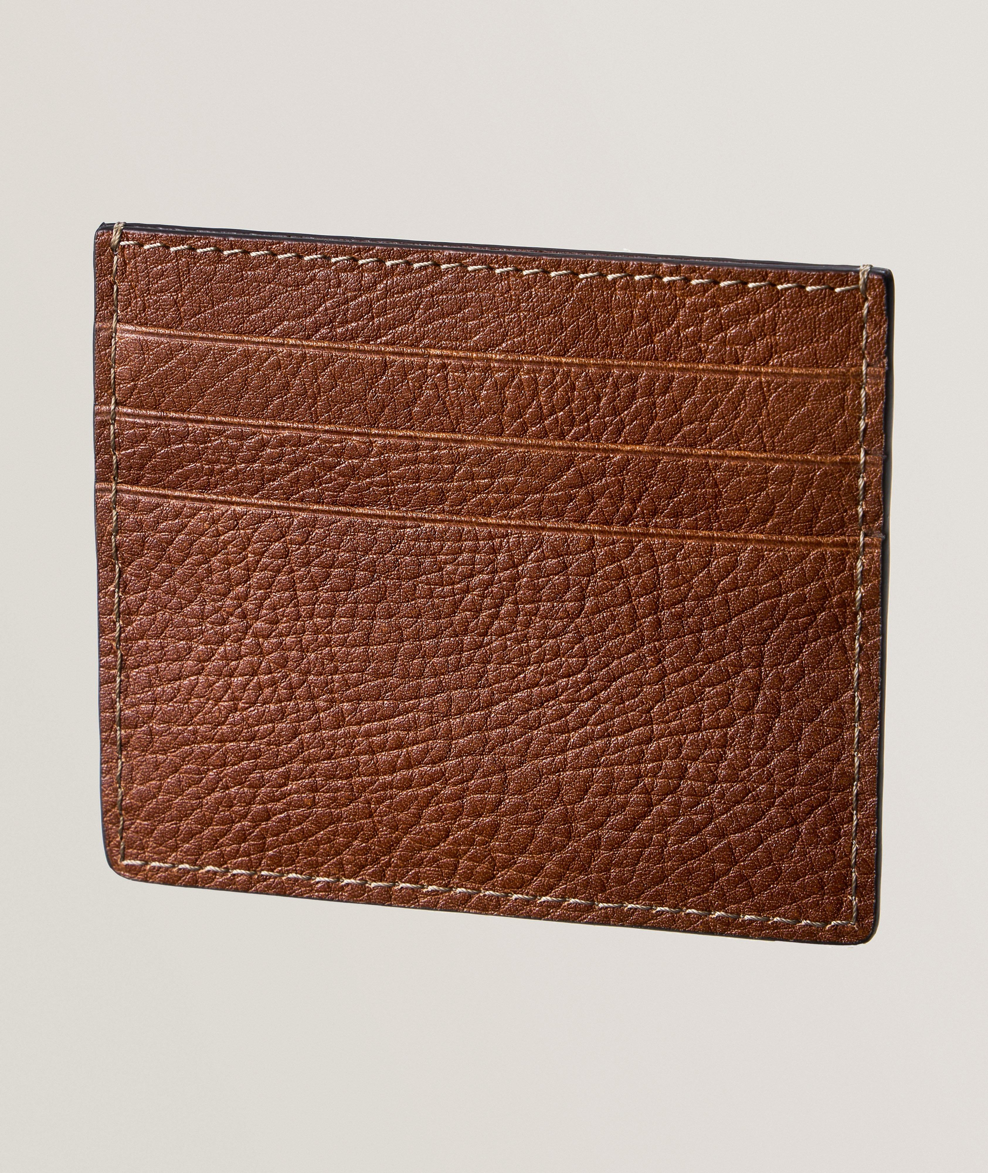 BC COPPER BRN GRAIN LTHR CARDHOLDER image 1