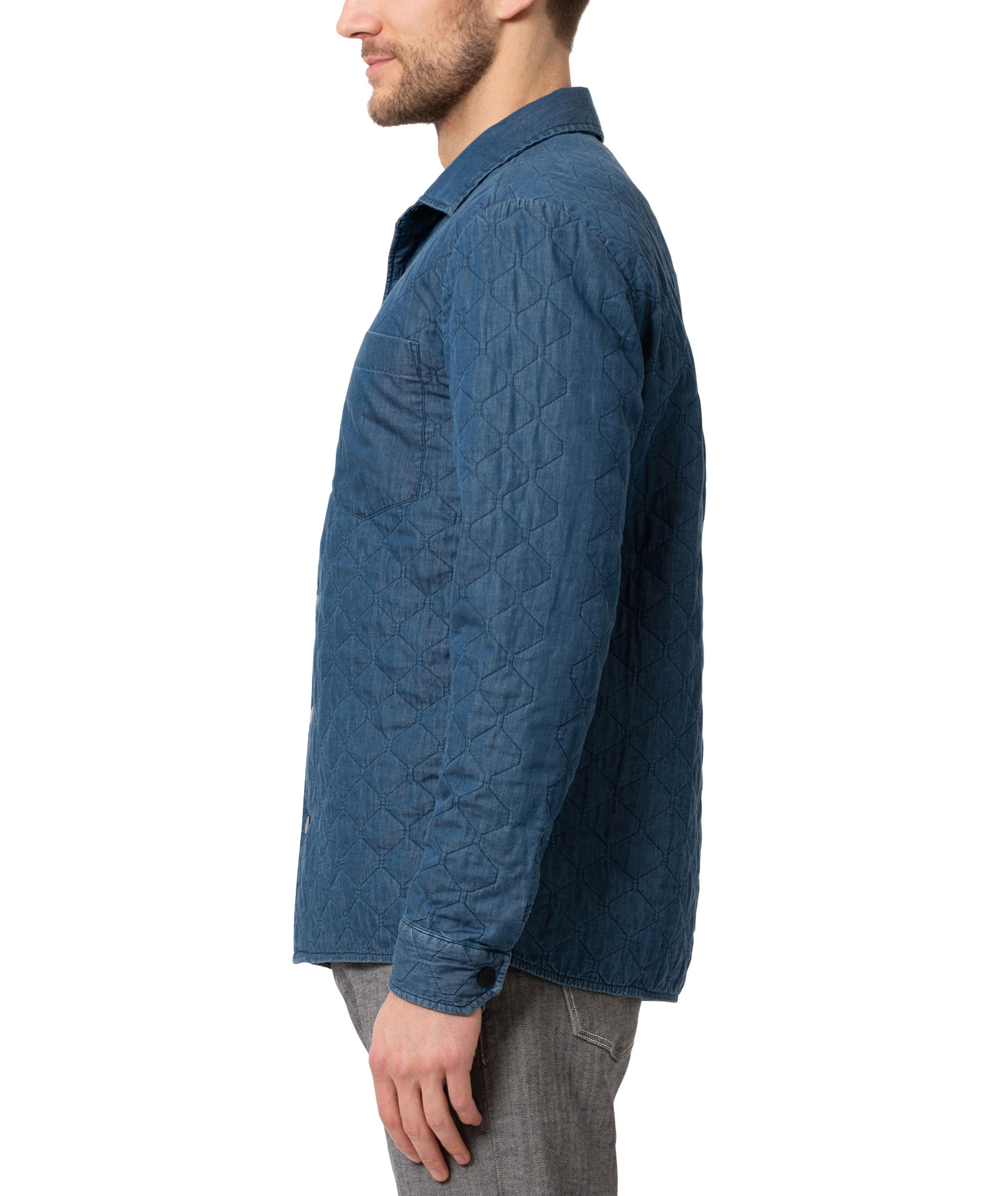 Quilted Denim Overshirt  image 2