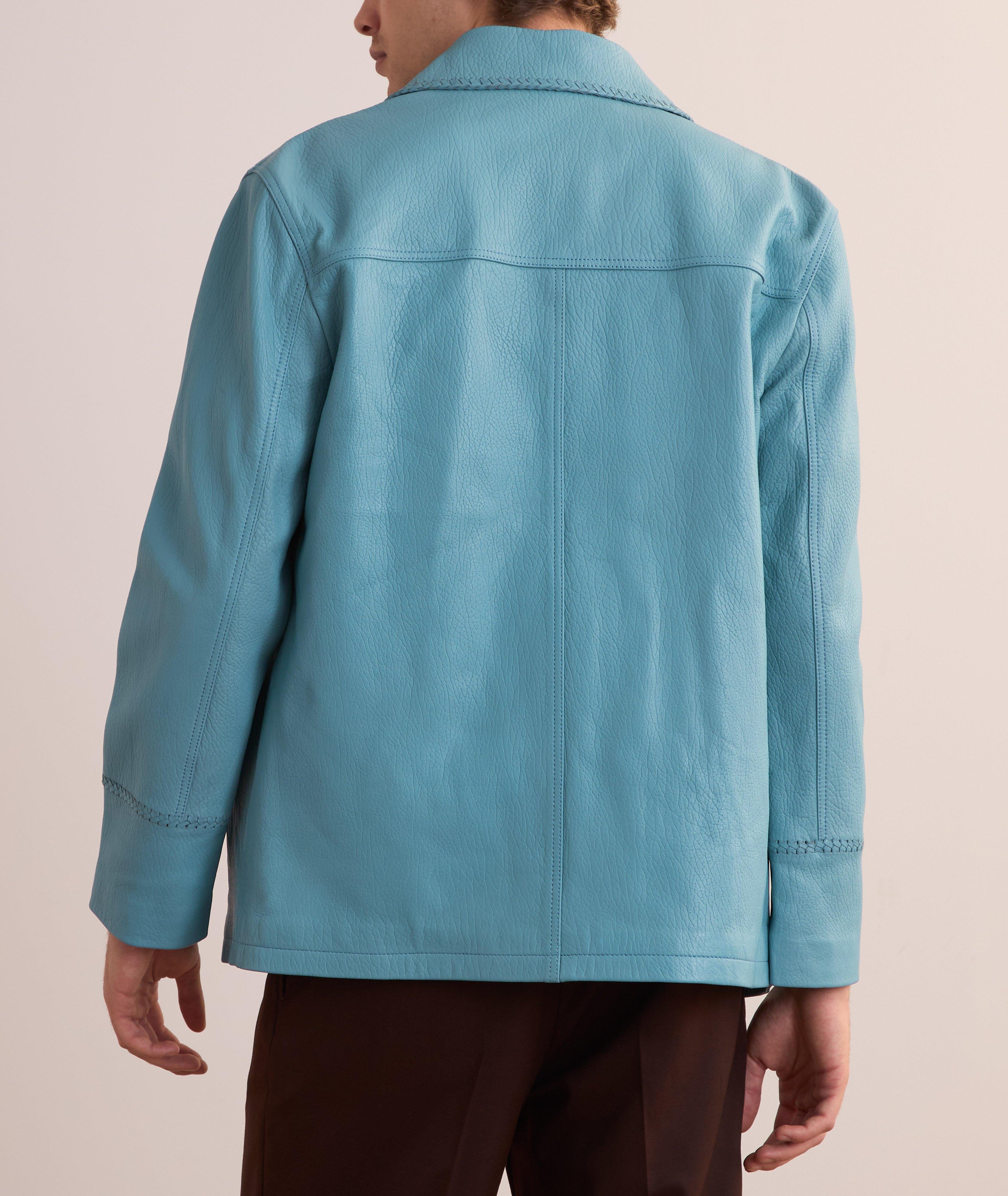 Veste-chemise en cuir grenu image 2
