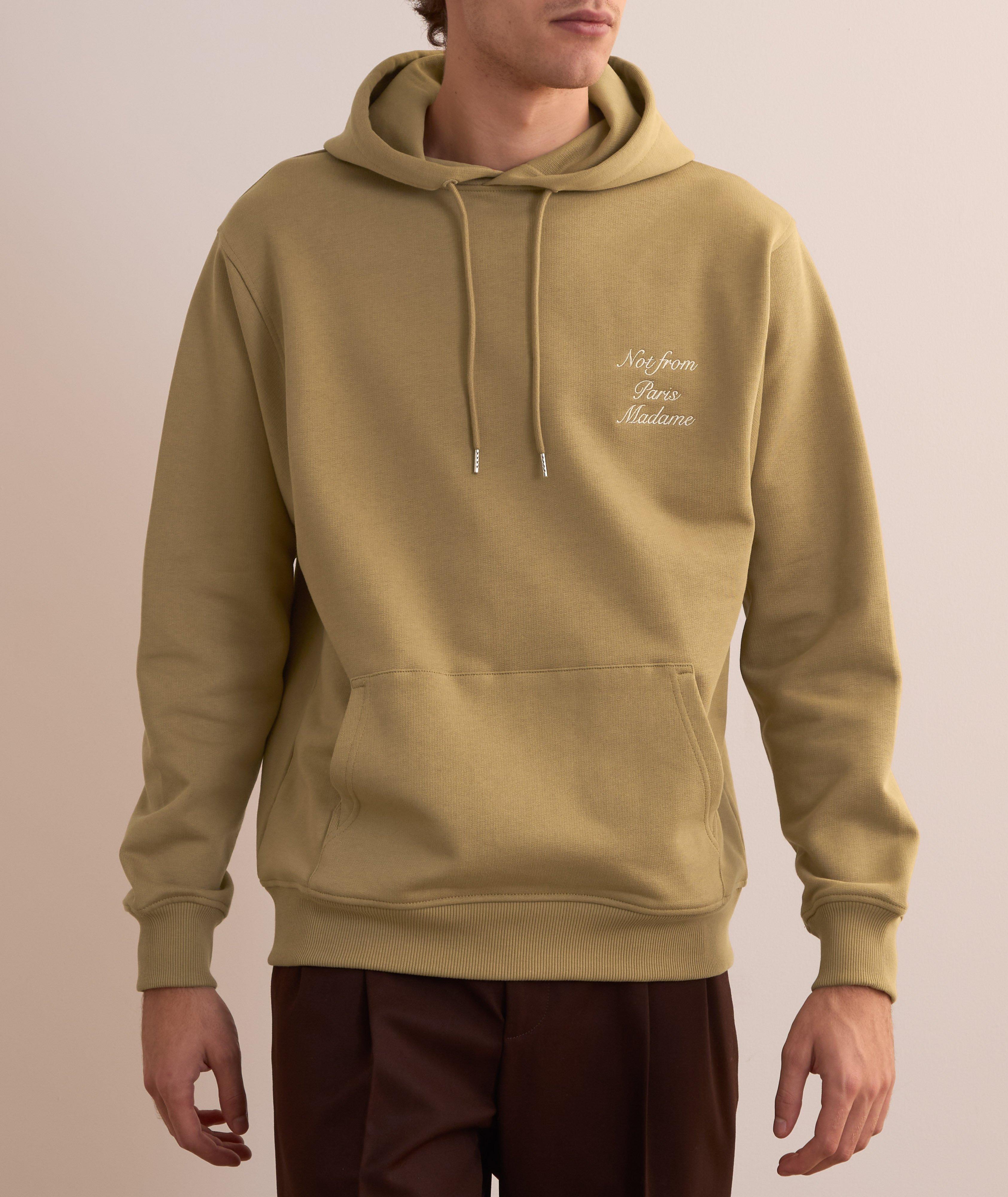Le Slogan Calligraphie Cotton Hooded Sweater image 1