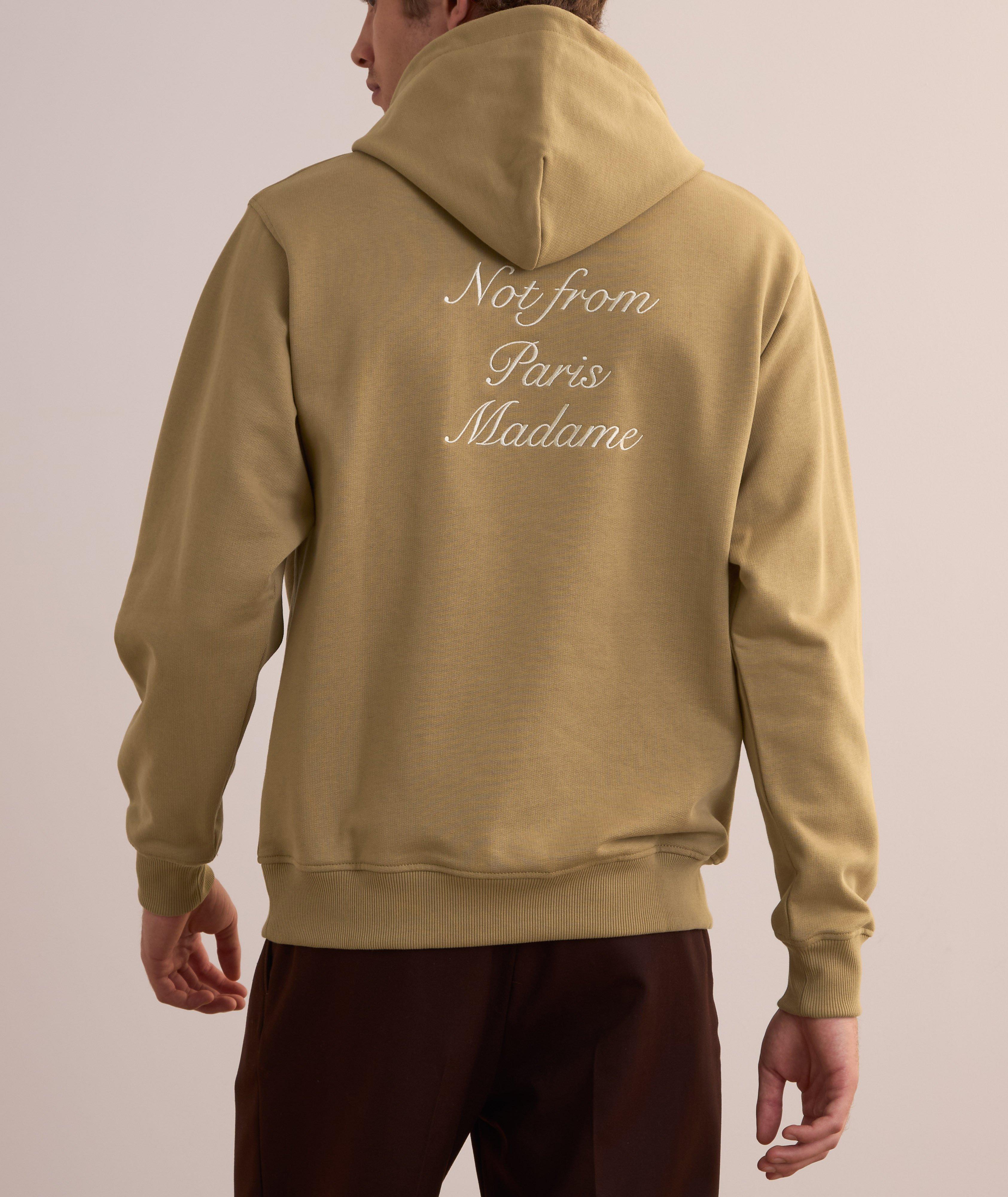 Le Slogan Calligraphie Cotton Hooded Sweater image 2