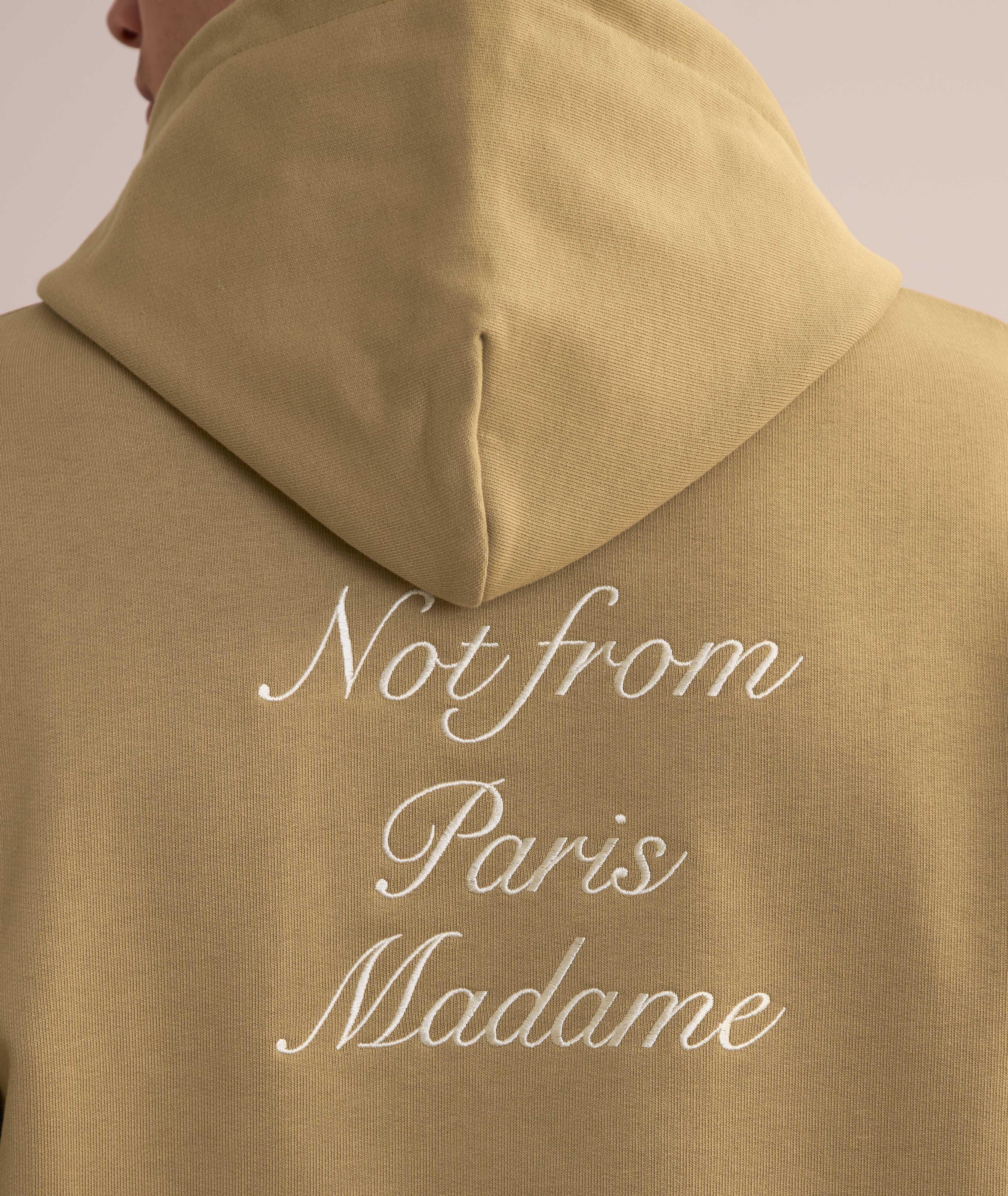 Le Slogan Calligraphie Cotton Hooded Sweater image 3