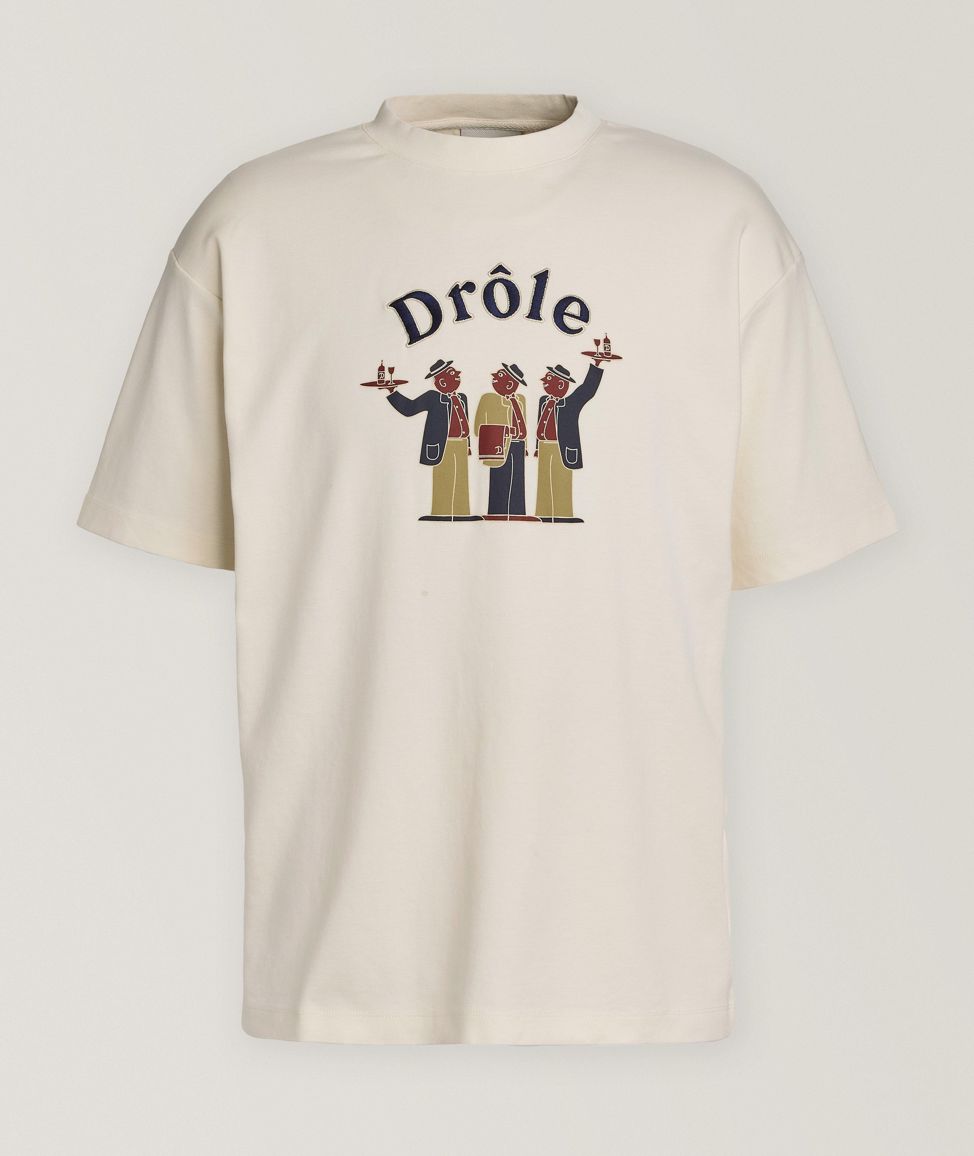 T-shirt en coton avec logo brodé image 0