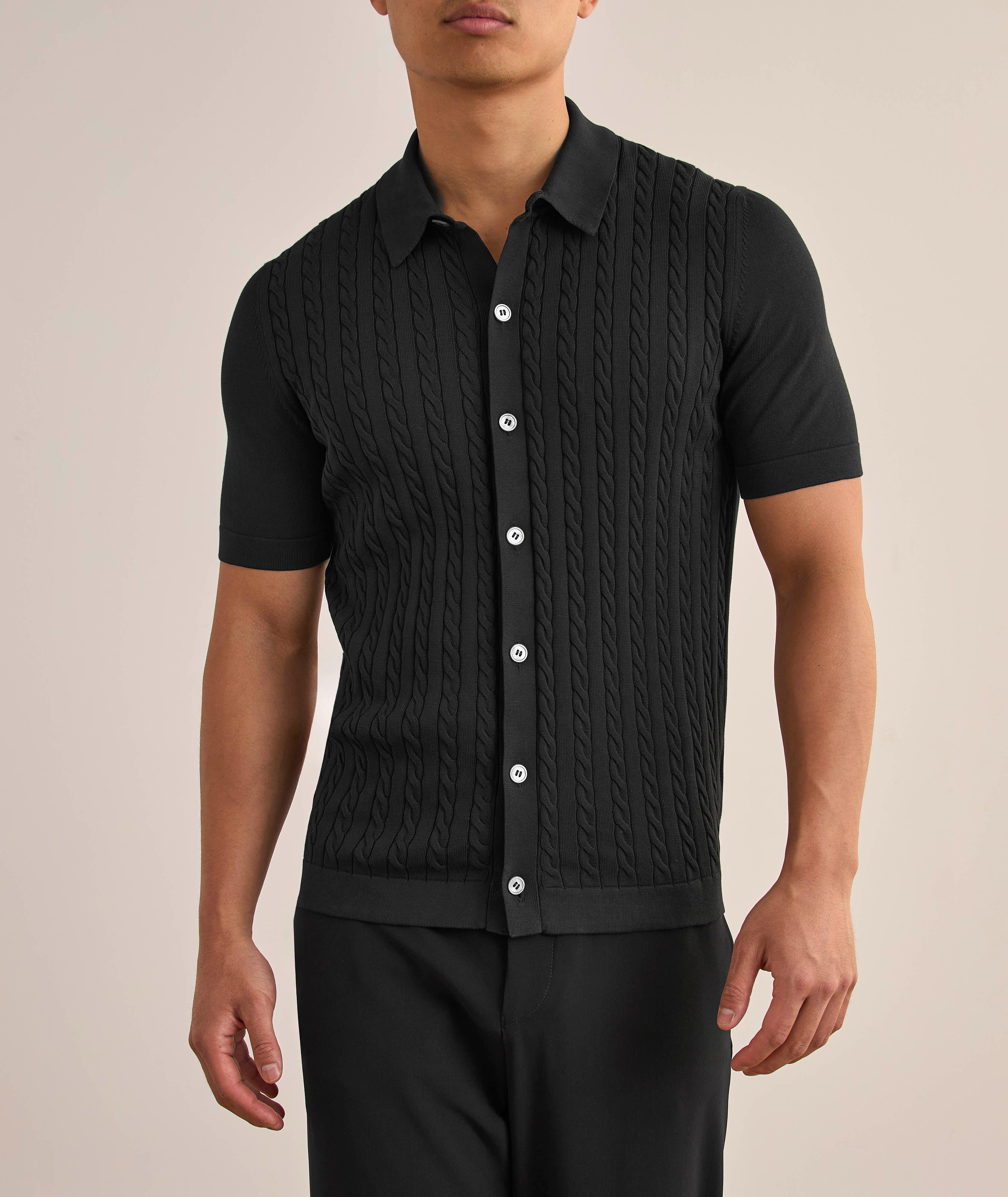 Chemise en tricot torsadé de coton image 1