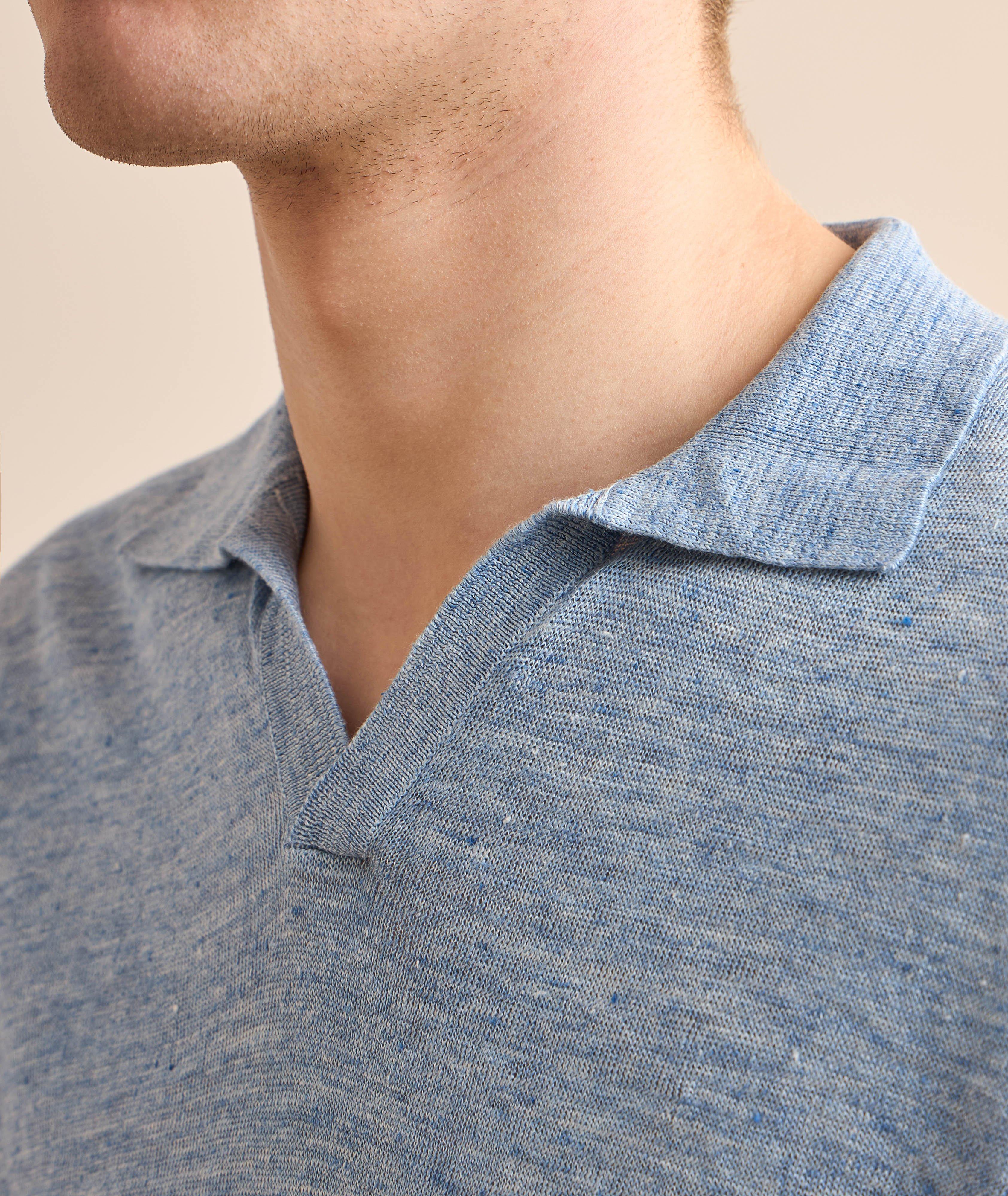 Polo en tricot de lin image 3