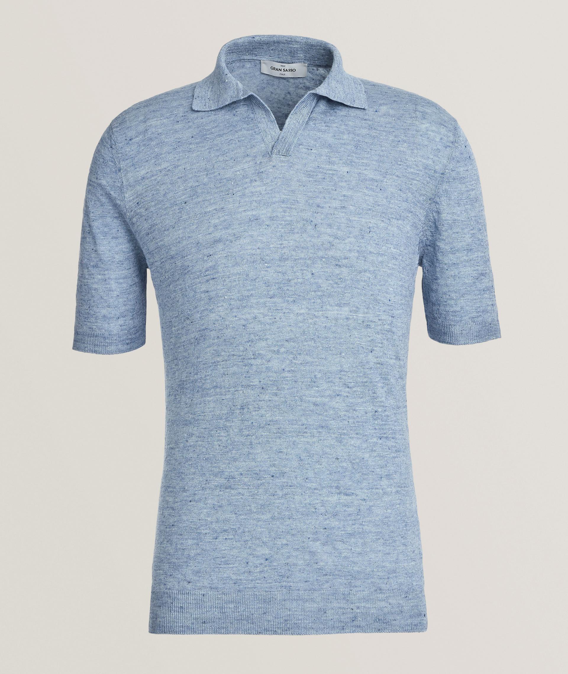 Polo en tricot de lin image 0