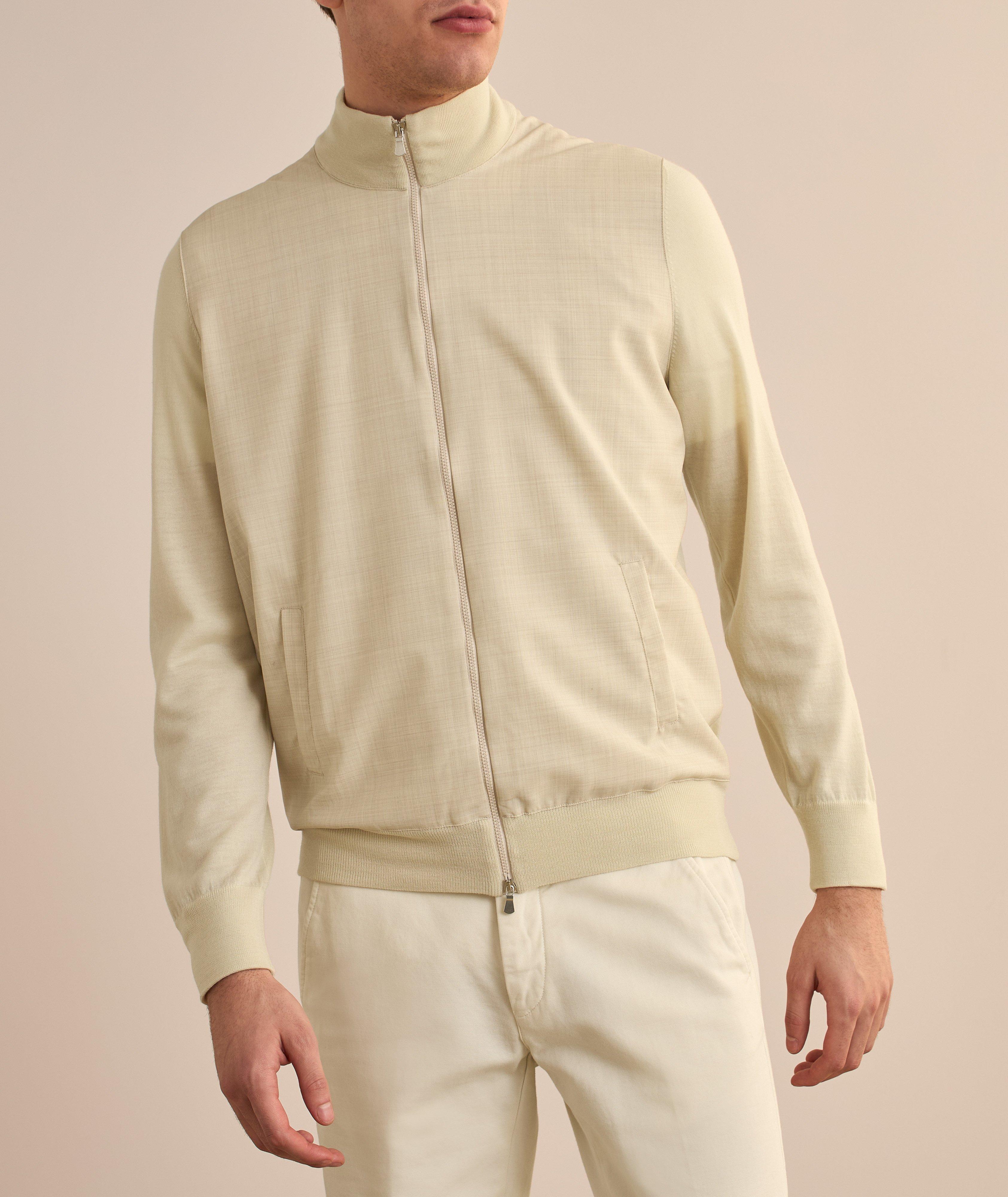 Hybrid Wool Zip-Up Cardigan  image 1