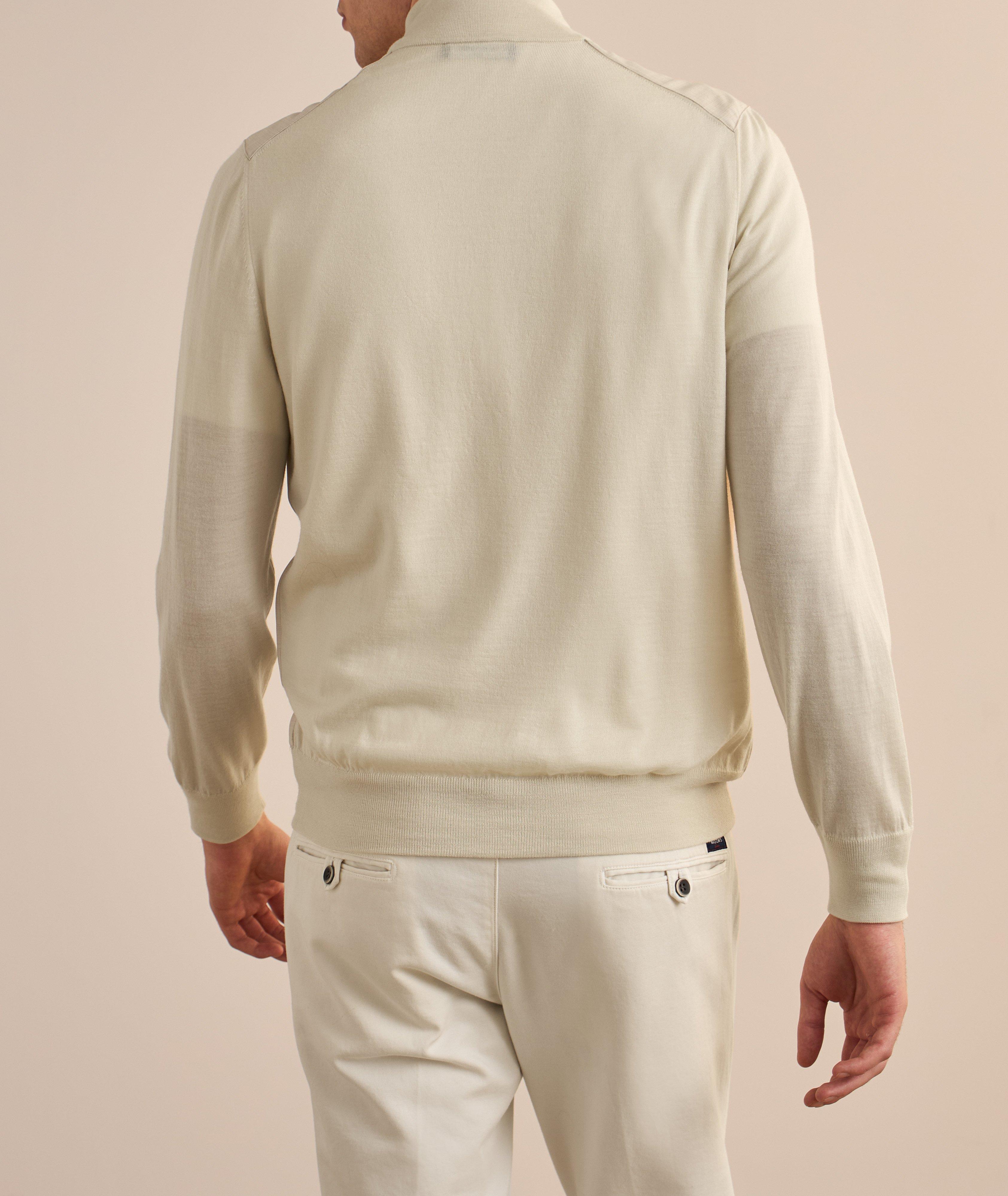 Hybrid Wool Zip-Up Cardigan  image 2