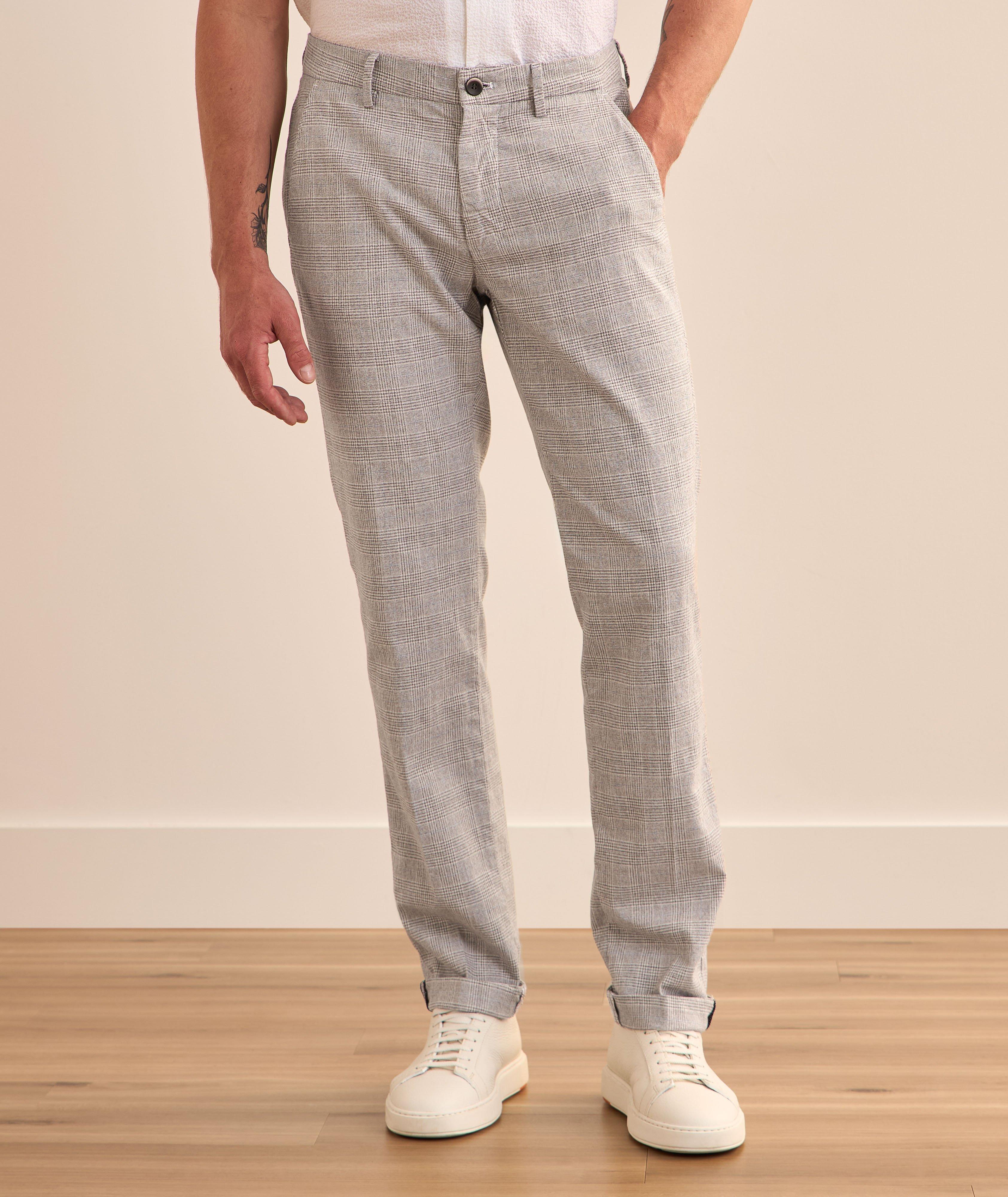 Slim-Fit Torino Windowpane Pants image 1