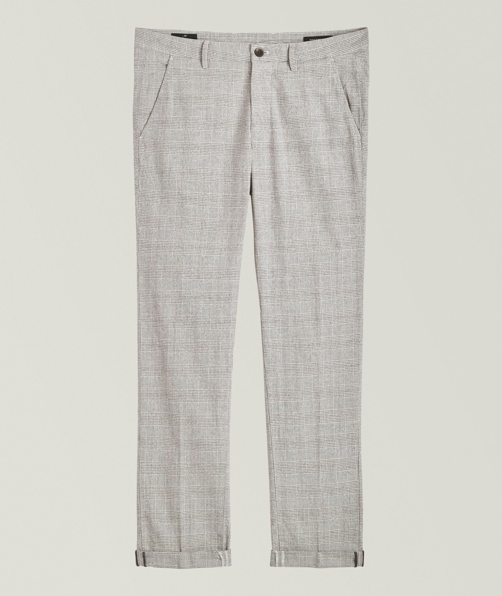 Pantalon à carreaux de coupe amincie image 0