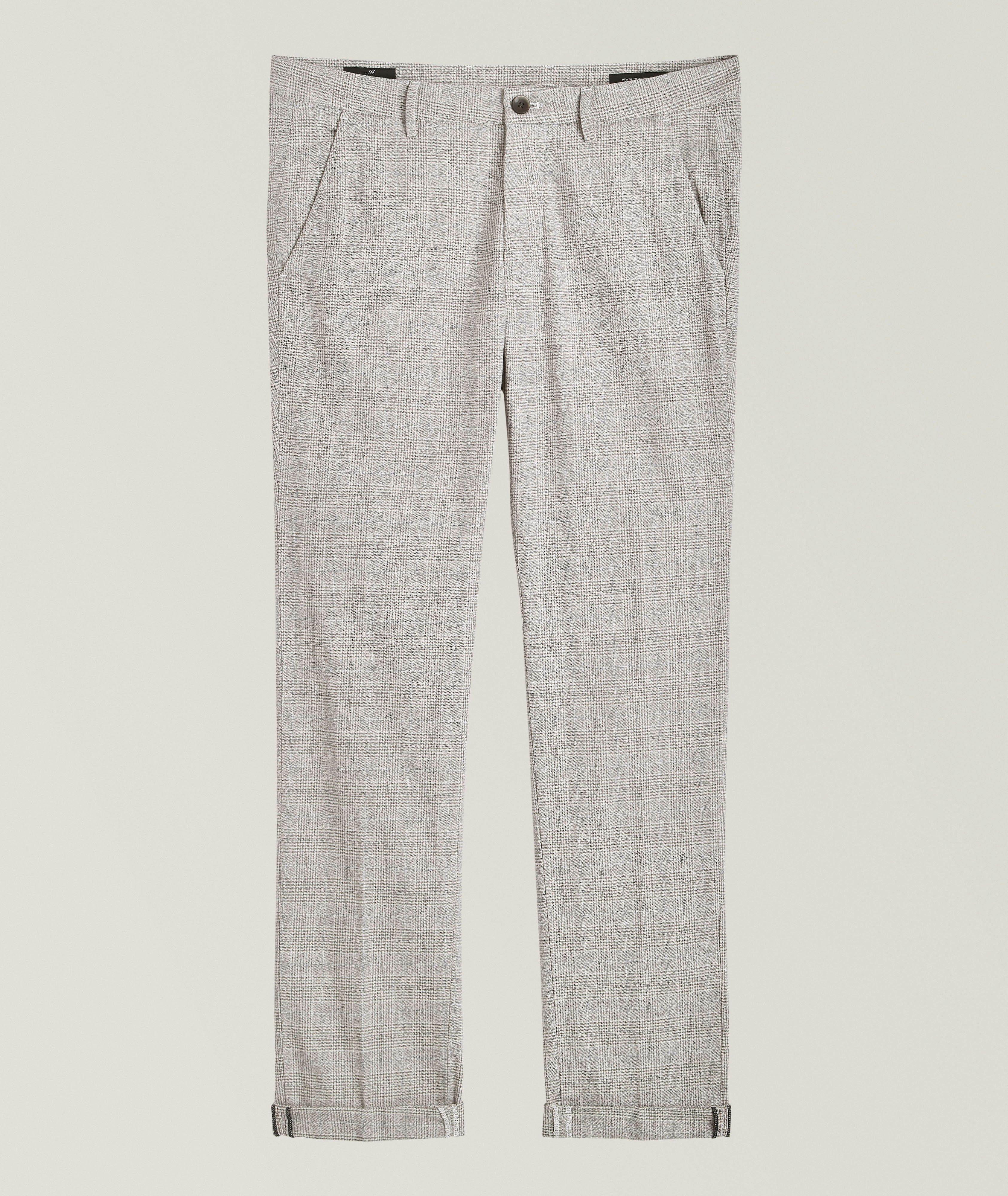 Slim-Fit Torino Windowpane Pants image 0