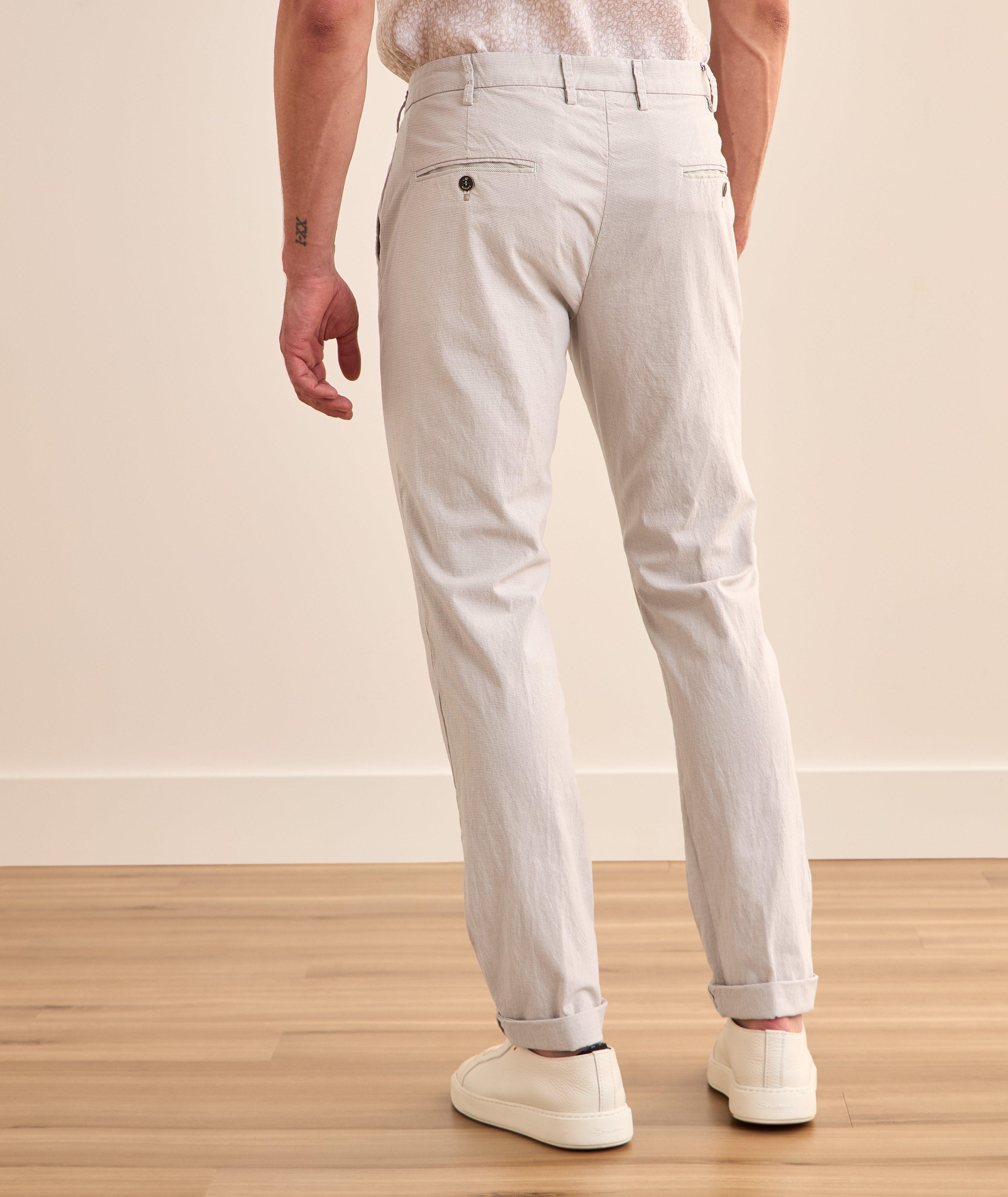 Pantalon à pied-de-poule de coupe amincie image 2