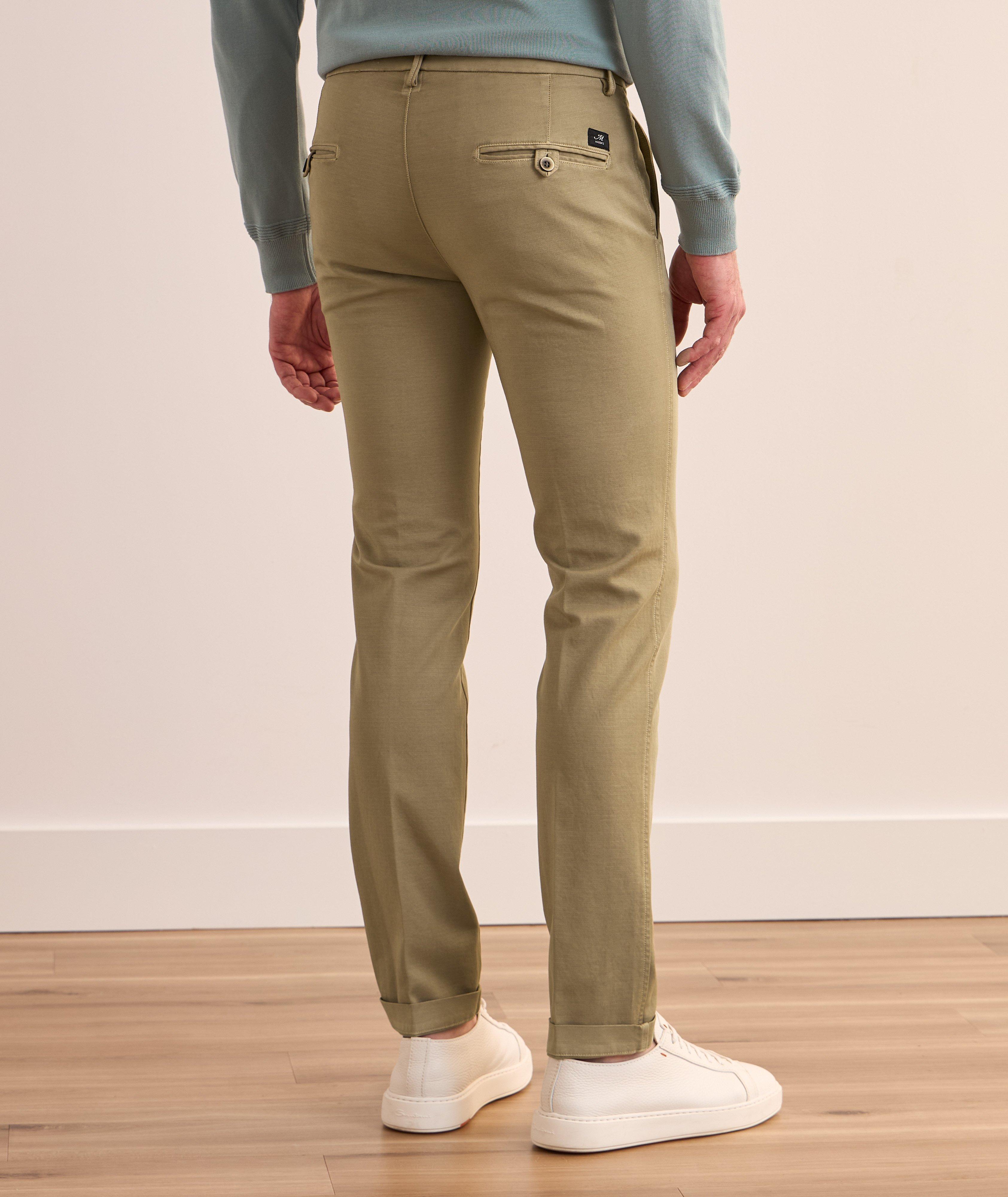 Torino Pleated Jersey Stretch-Cotton Pants image 2