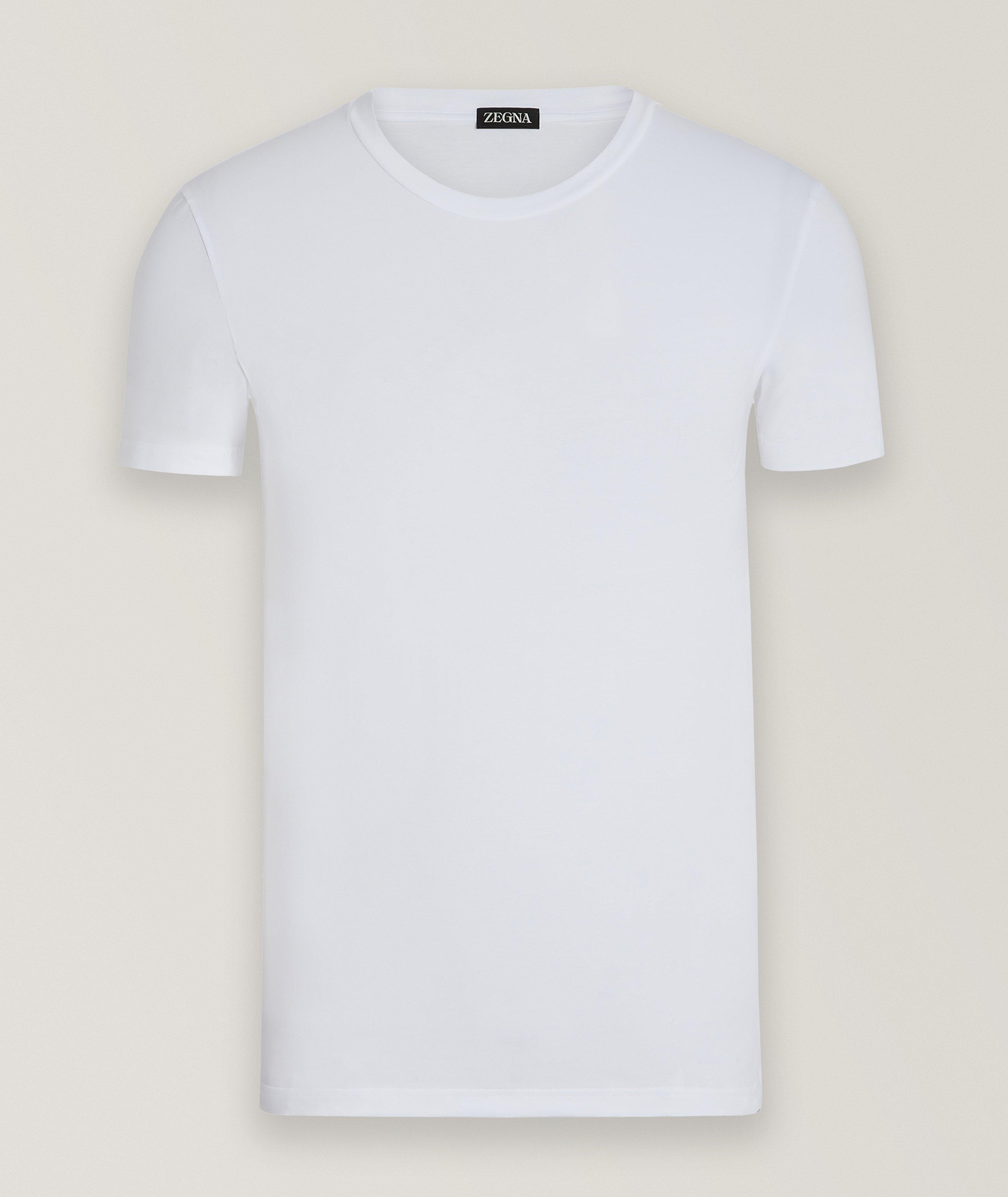 T-shirt en coton extensible image 0