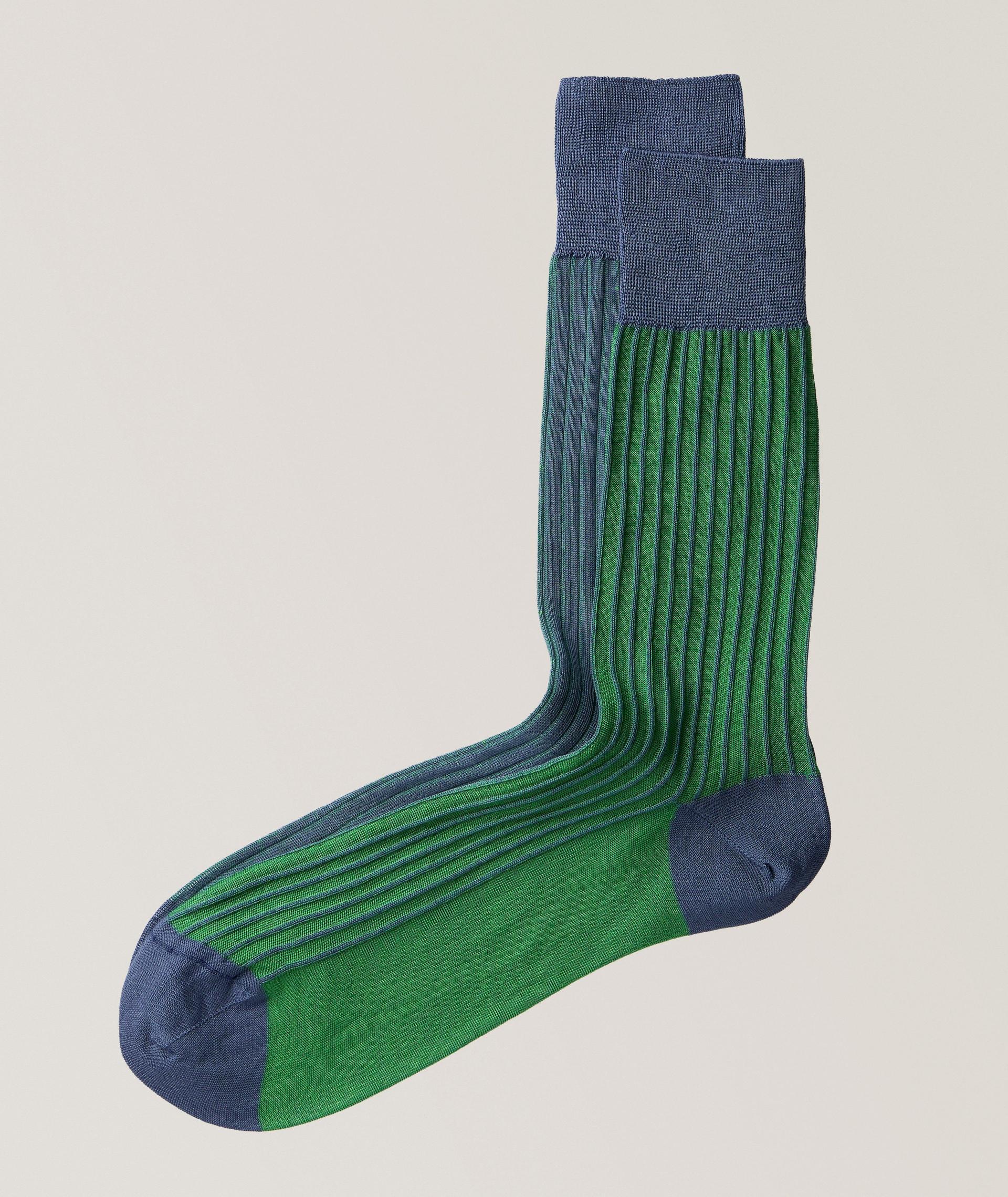 Chaussettes réversibles à rayures image 0
