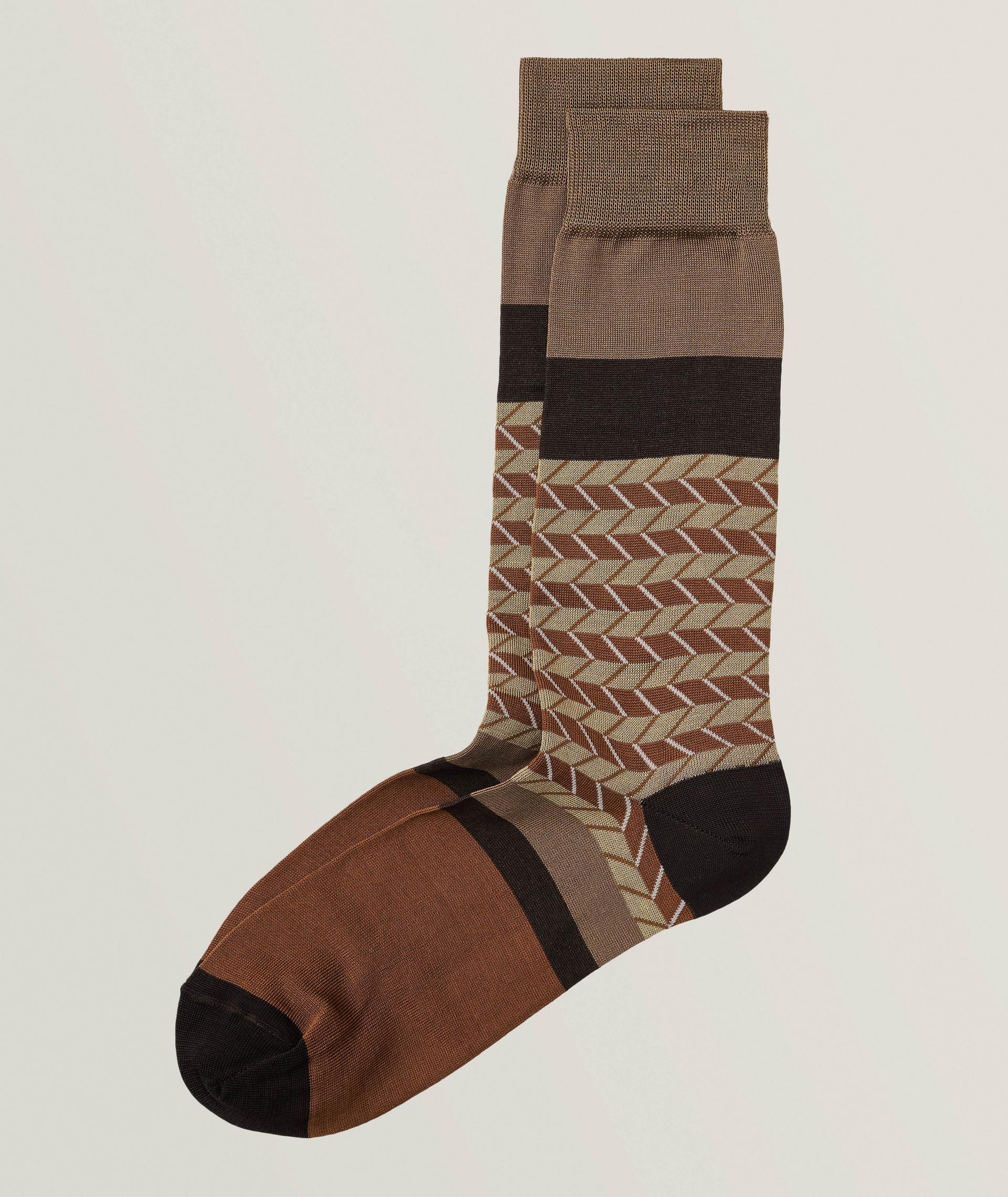 Fantasy Striped Chevron Socks image 0