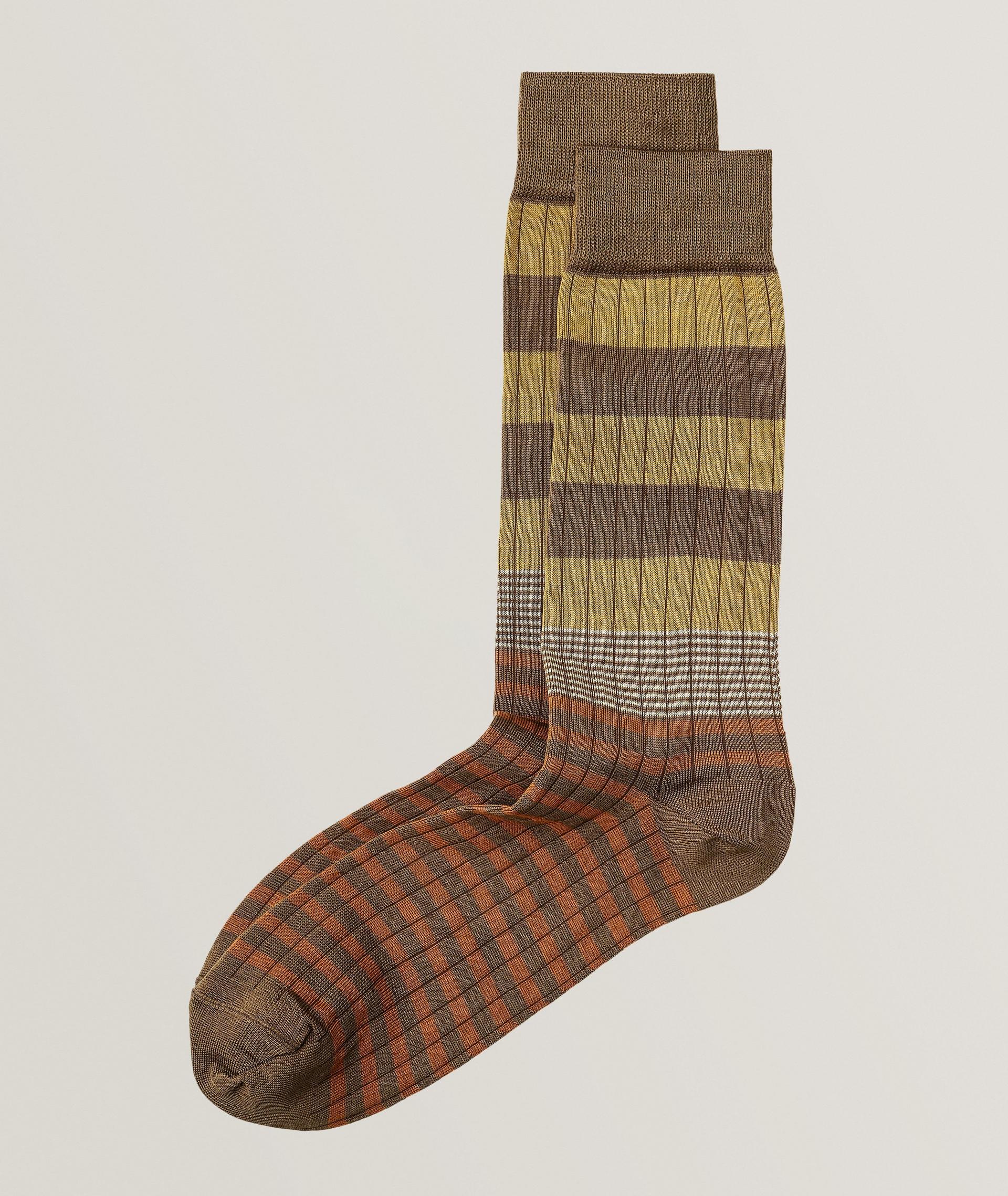 Fantasy Multi-Stripe Stretch-Cotton Socks image 0