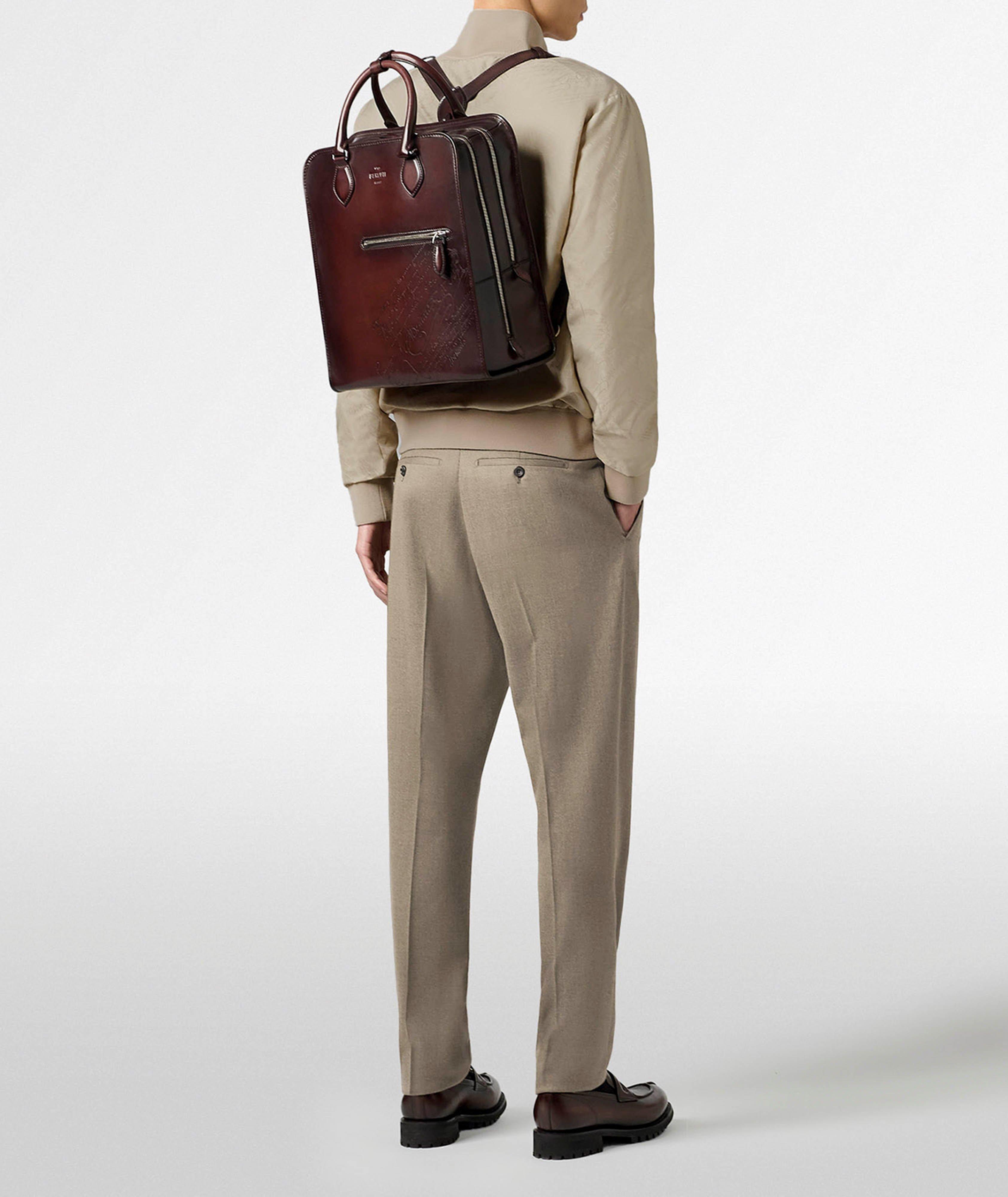 Premier Jour Scritto Leather Backpack image 6