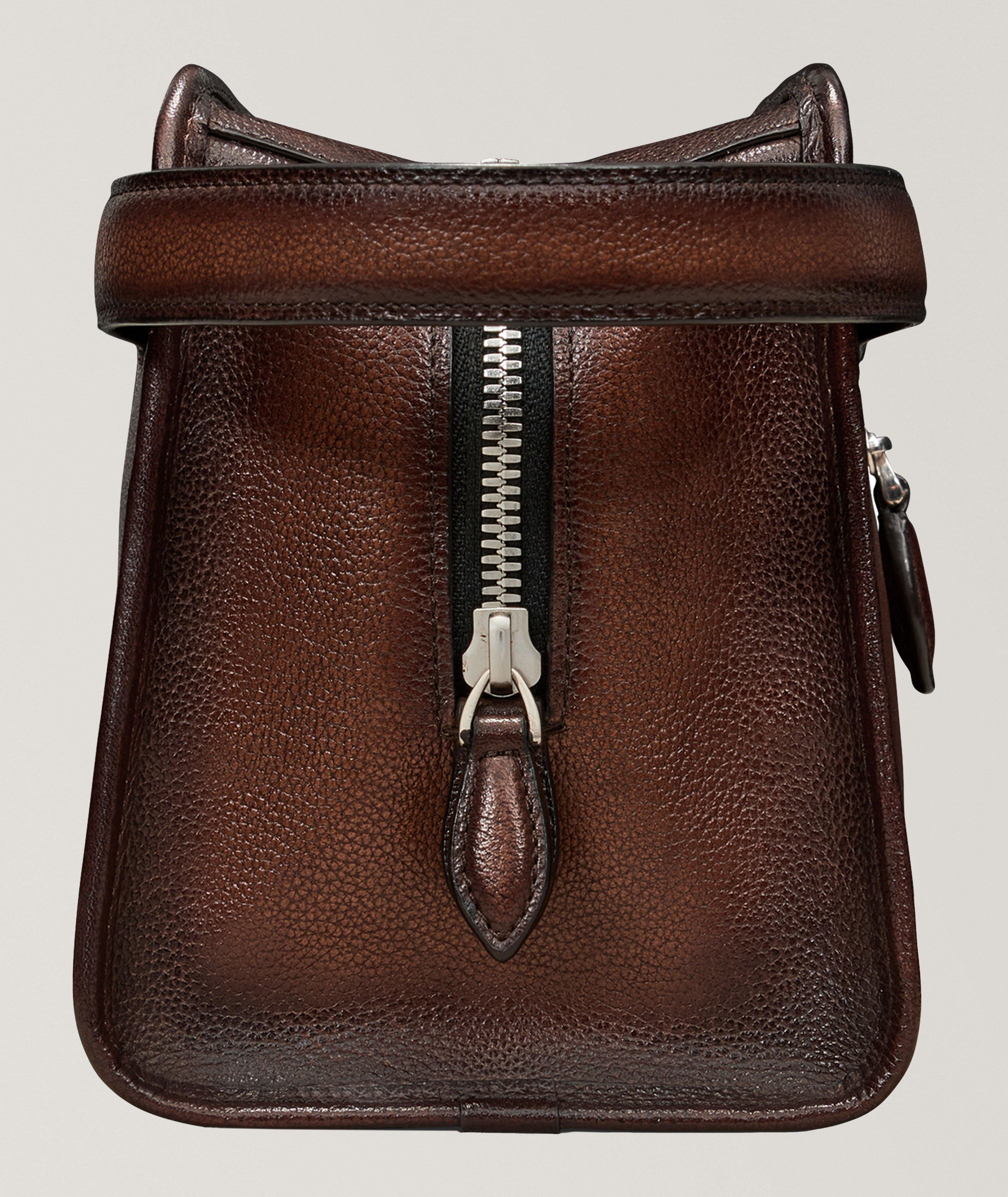 Morning Scritto Leather Toiletry Bag image 3