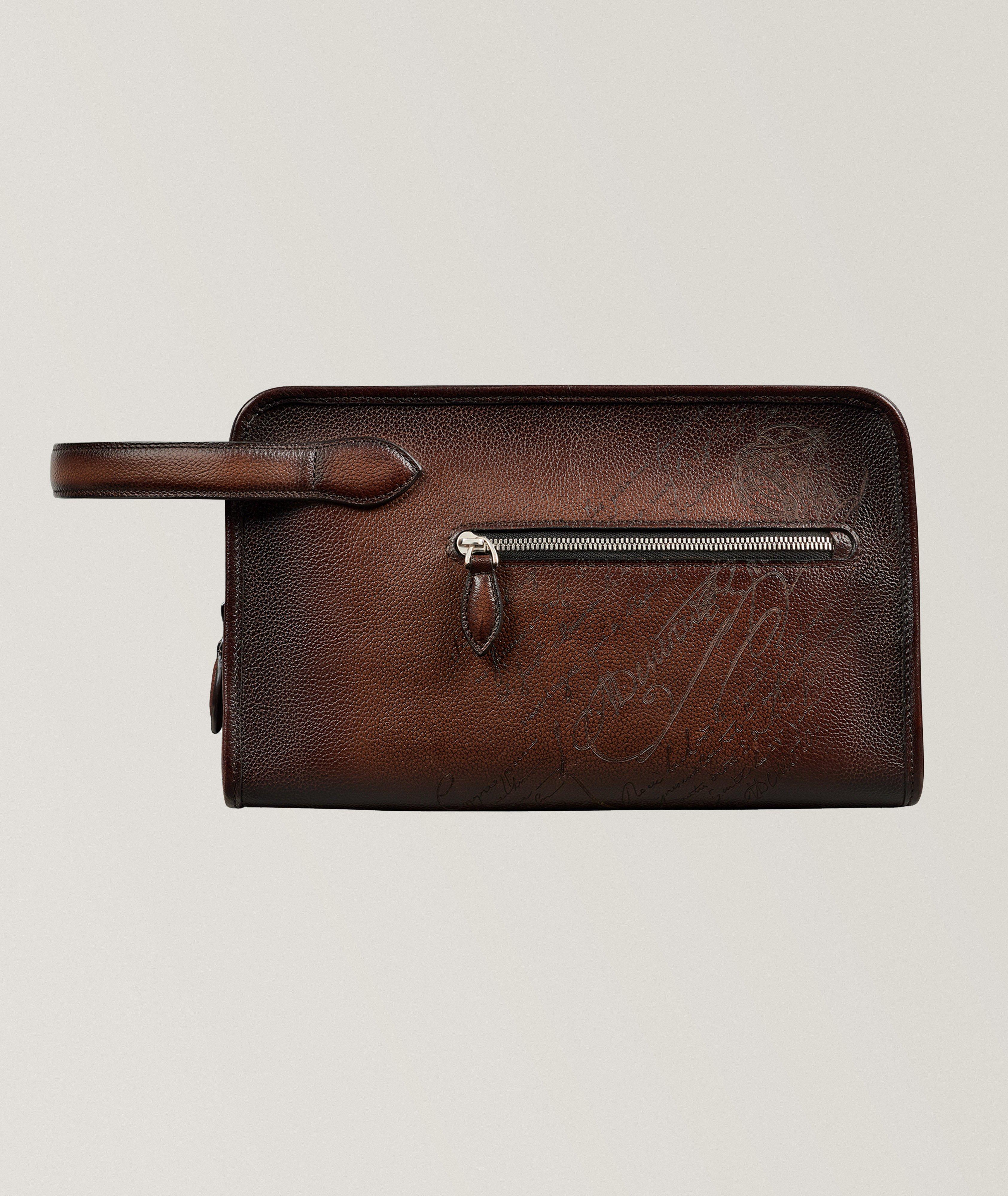 Morning Scritto Leather Toiletry Bag image 0