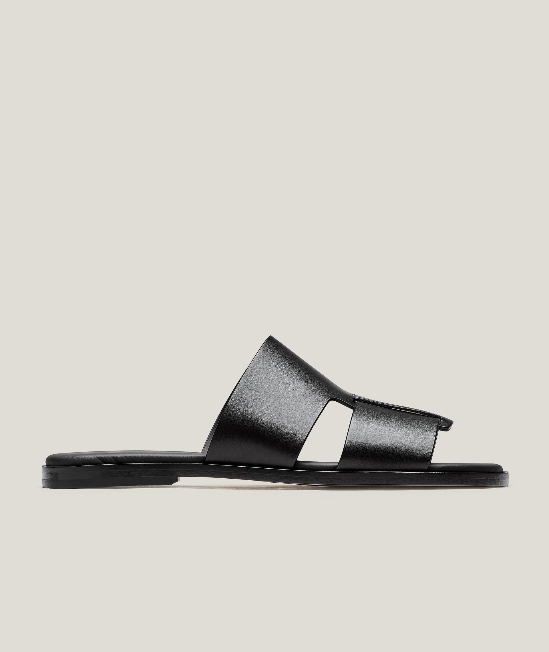 Kael Leather Slide Sandals  image 0