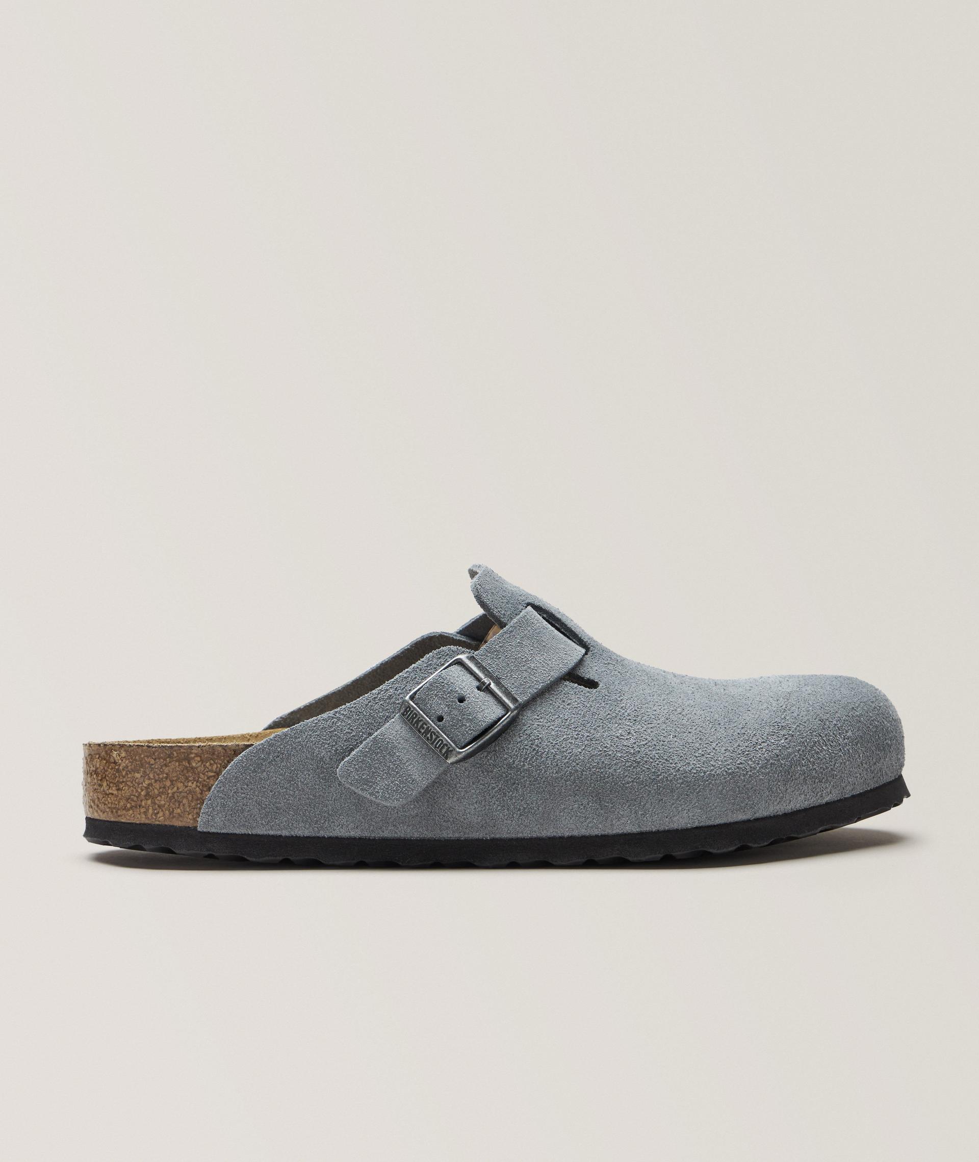 Boston Soft Footbed Suede Leather Mules image 0