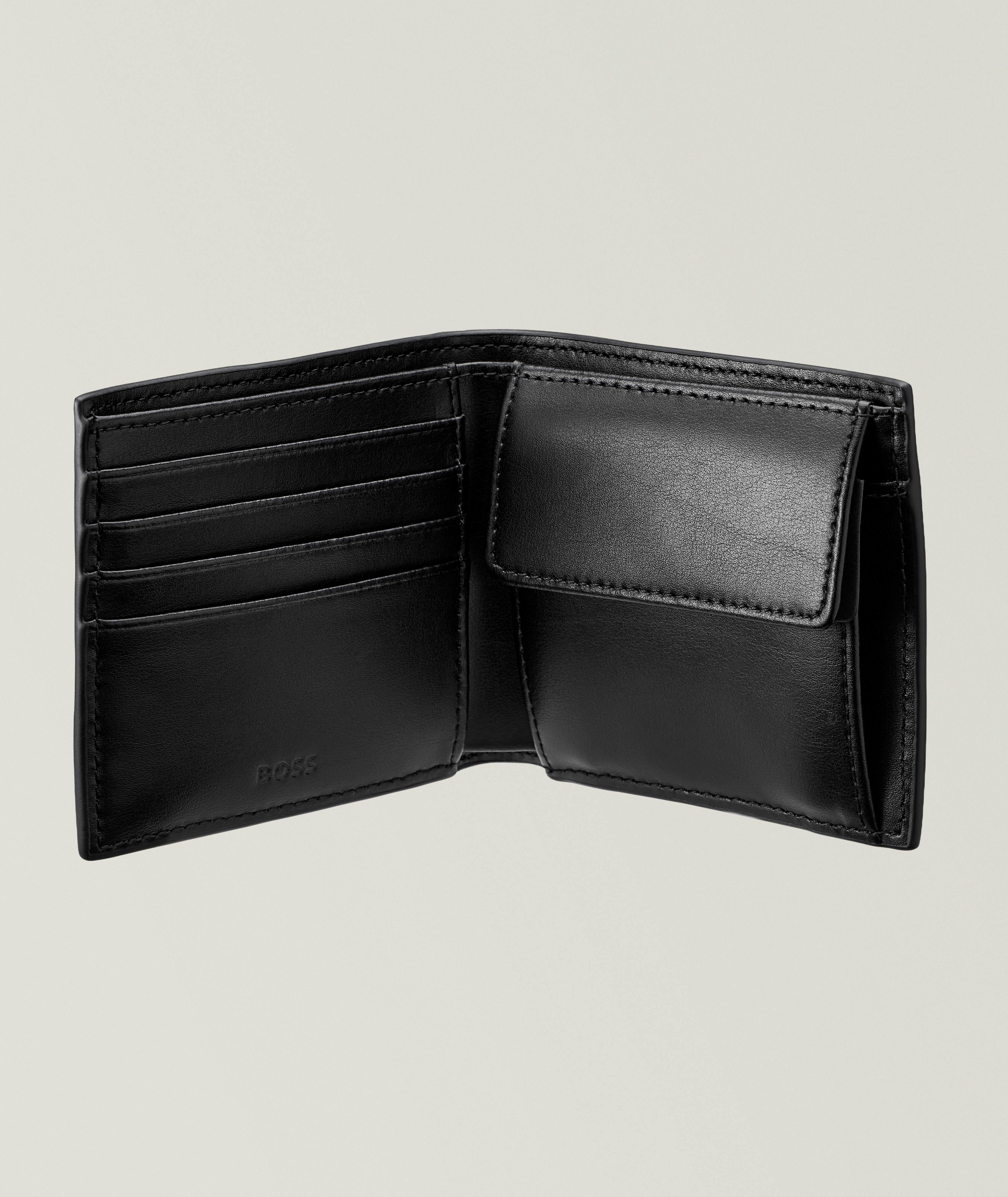 Ensemble, porte-clés et portefeuille en cuir image 1
