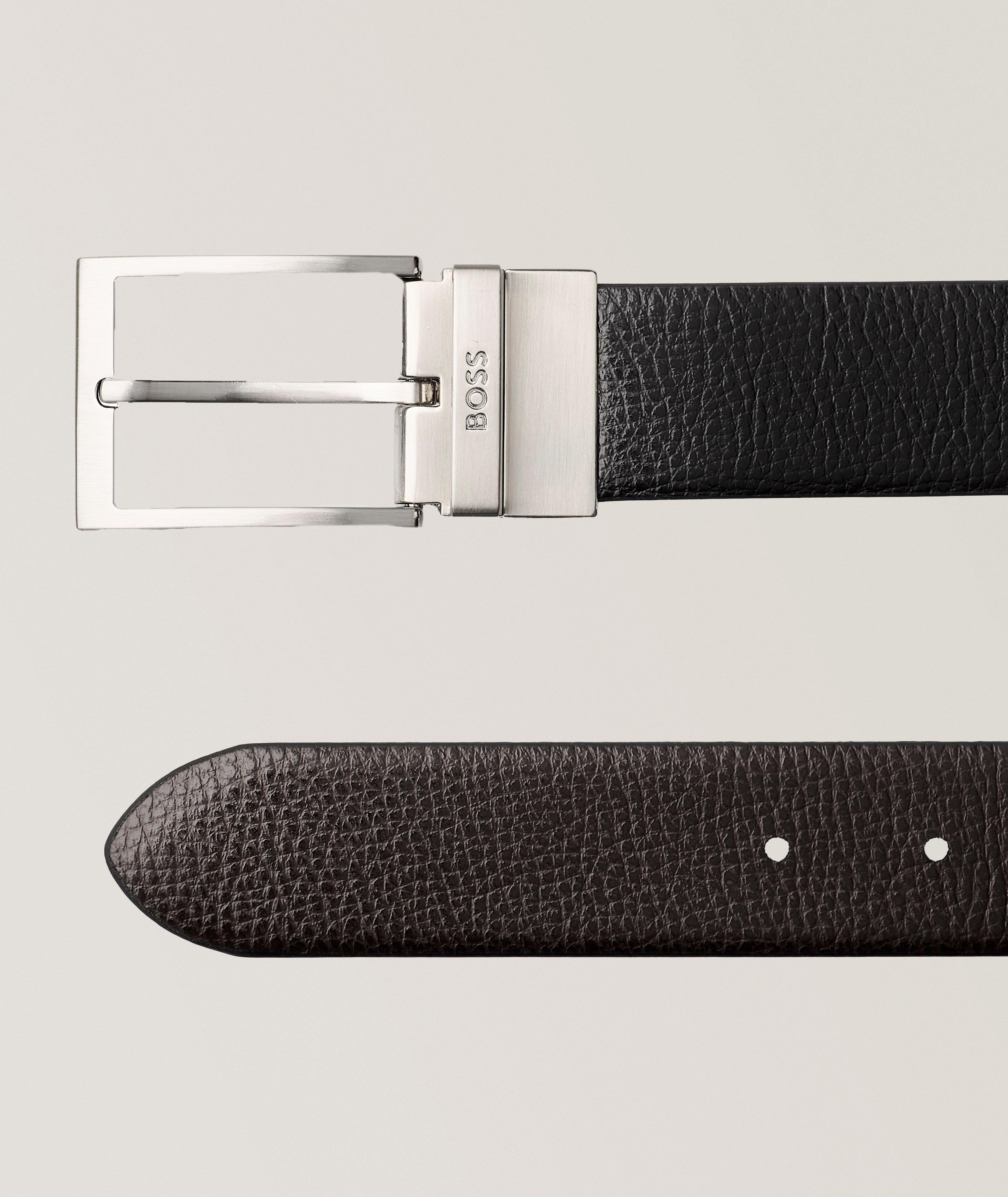 Ollie Reversible Grained Leather Belt  image 1