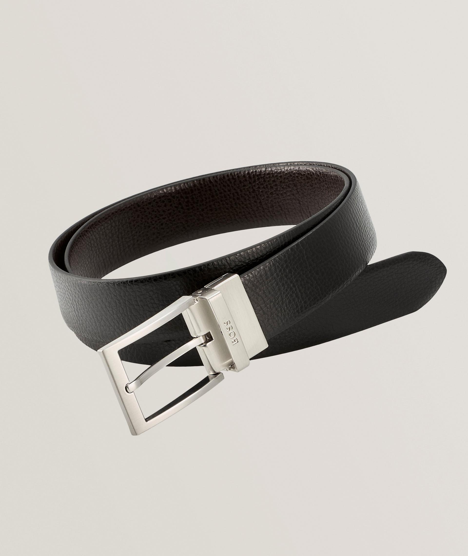 Ollie Reversible Grained Leather Belt  image 0