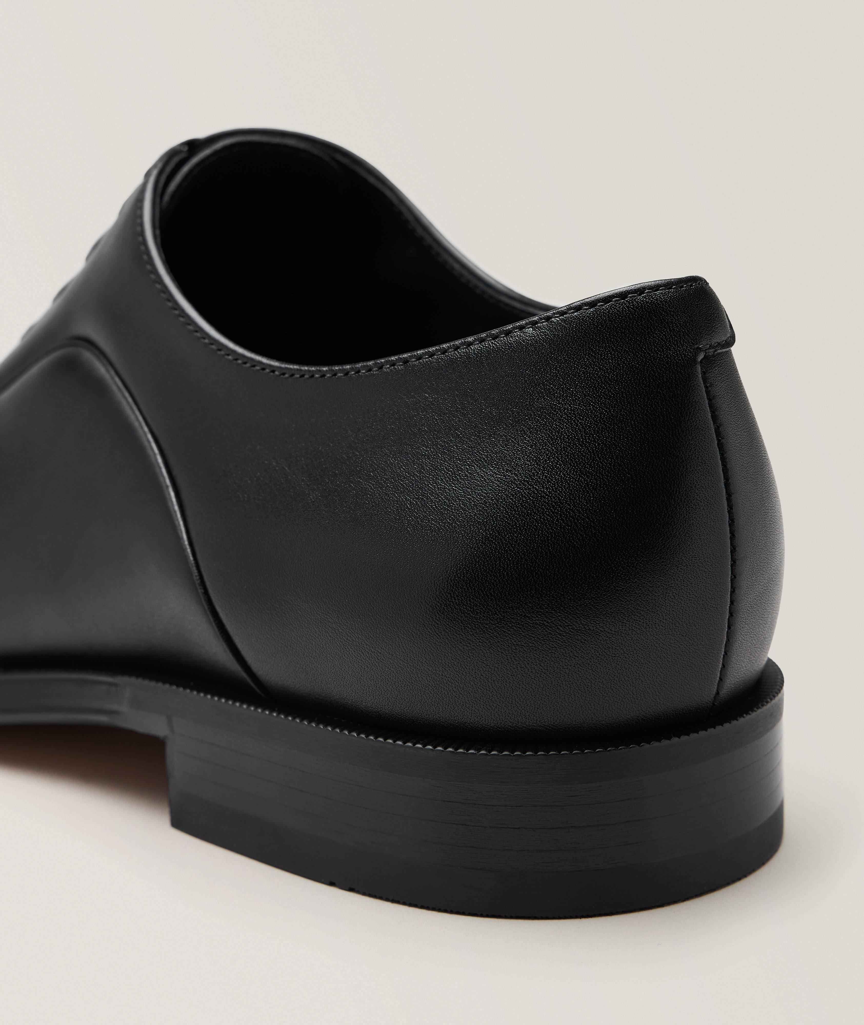 Chaussure lacée Derrek en cuir à bout rapporté image 2