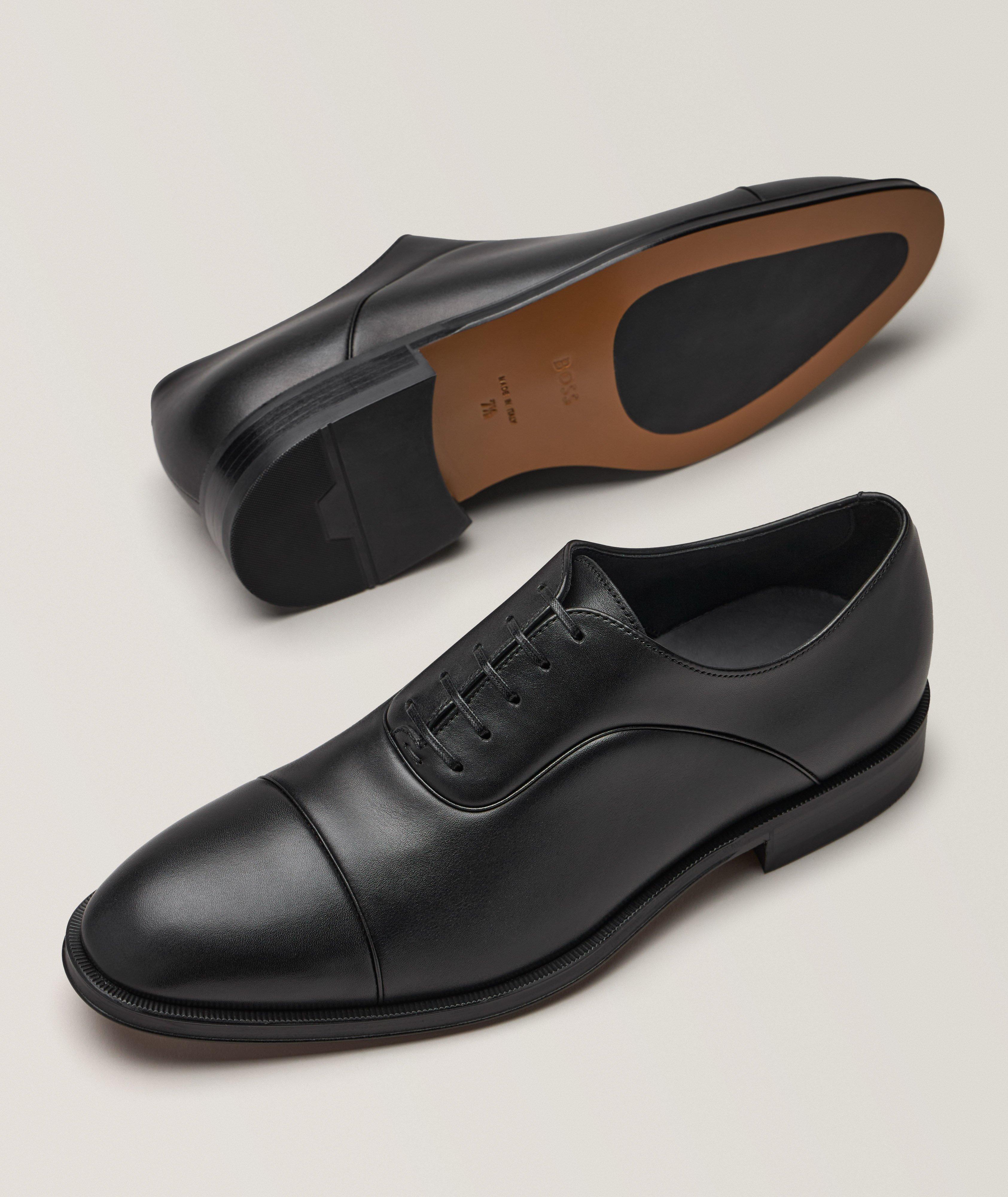 Chaussure lacée Derrek en cuir à bout rapporté image 3