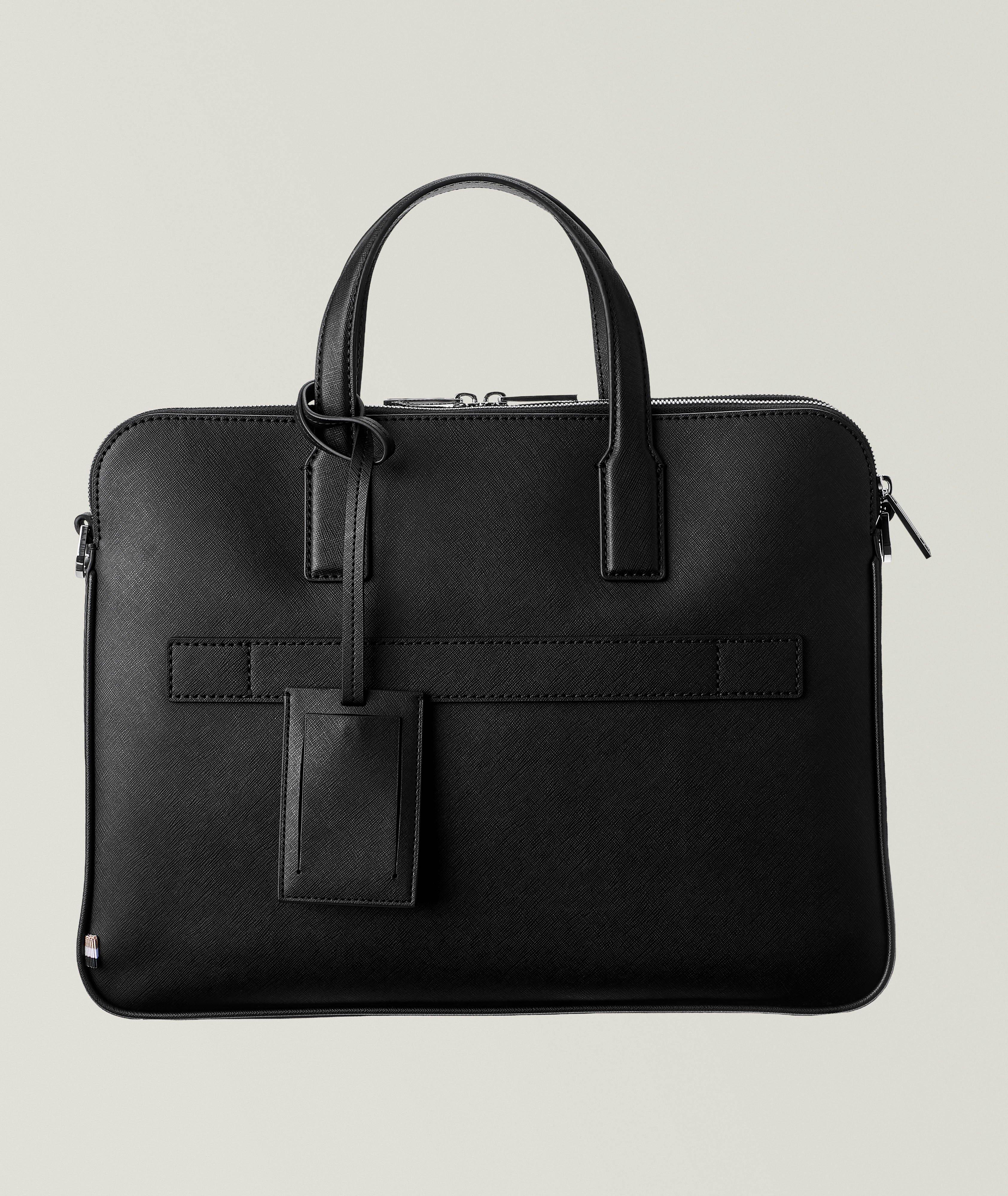 Zair Saffiano Leather Double Doc Briefcase image 1