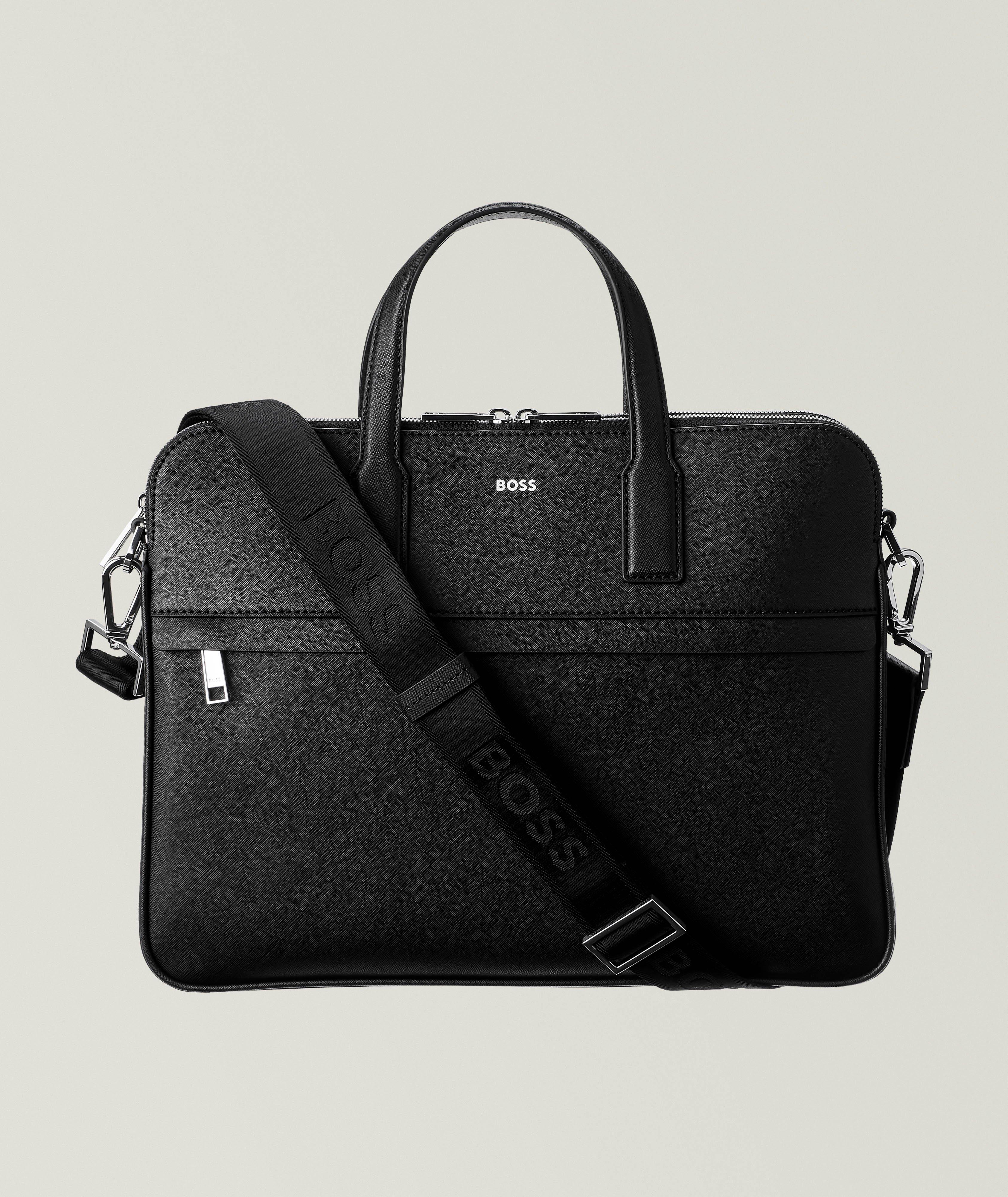 Zair Saffiano Leather Double Doc Briefcase image 0