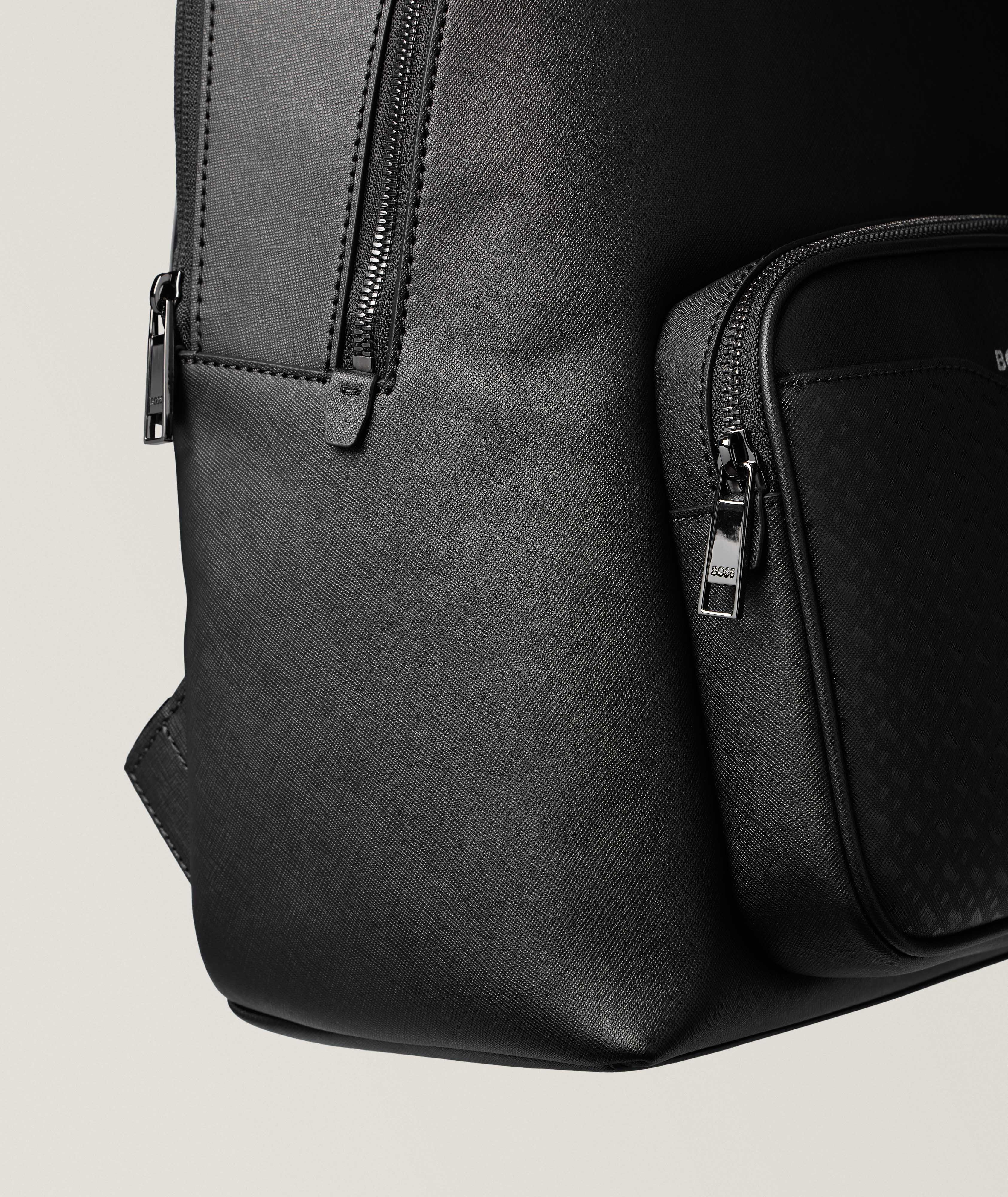 Zair Saffiano Monogram Backpack image 2